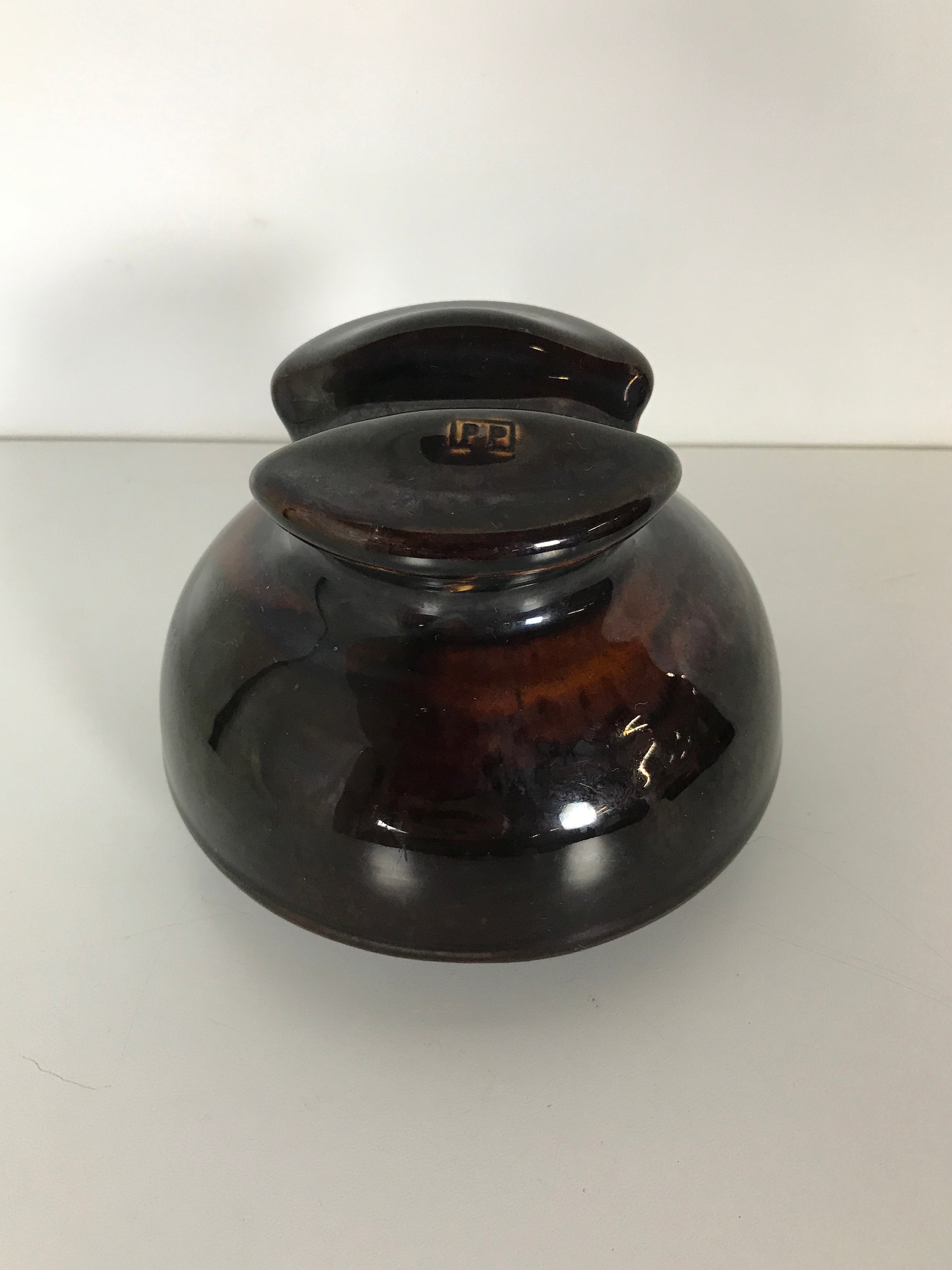 Antique PP Inc. Dark Brown Ceramic Insulator