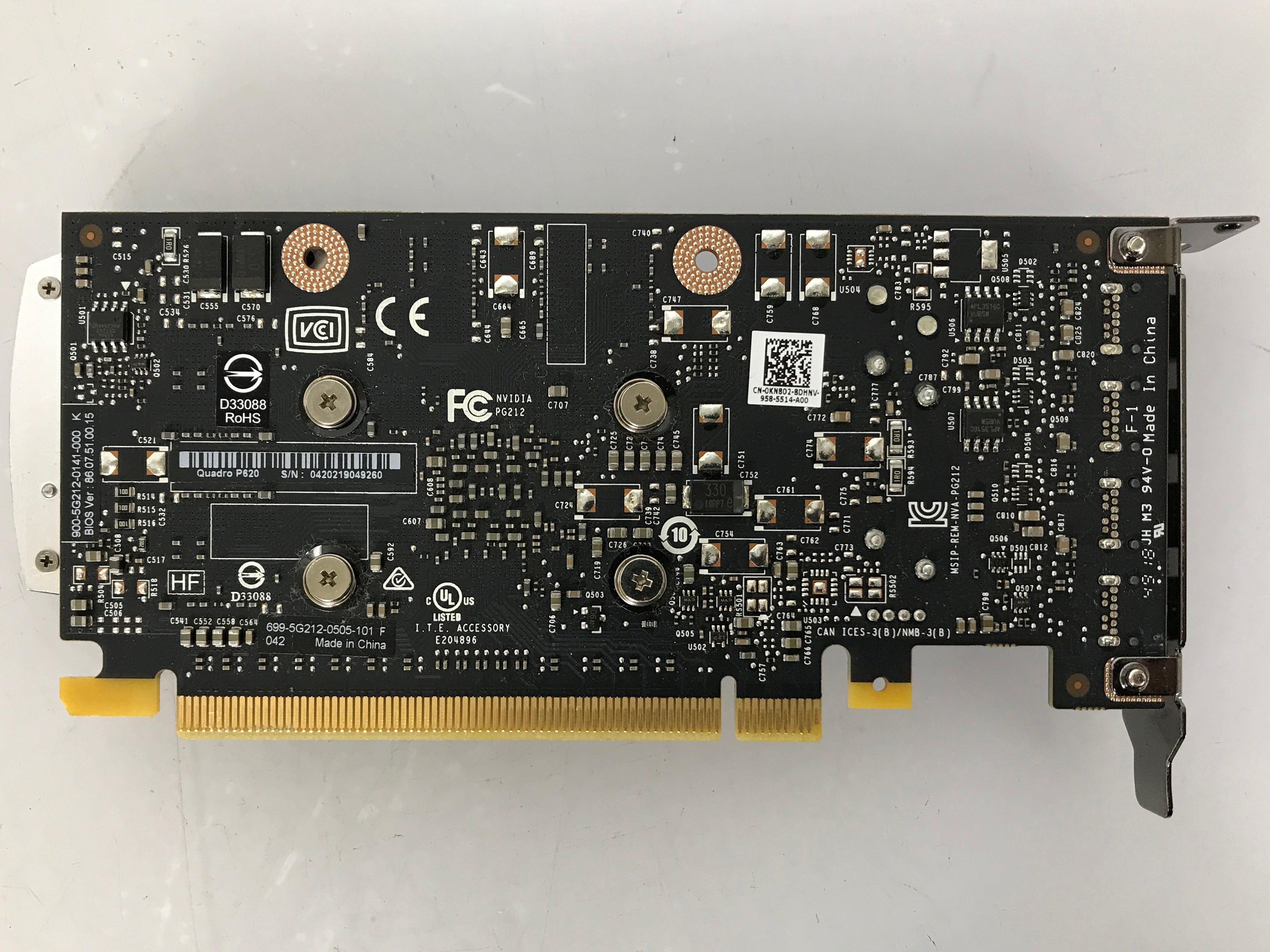 Nvidia Quadro P620 2GB GDDR5 PCIe Video Graphics Card