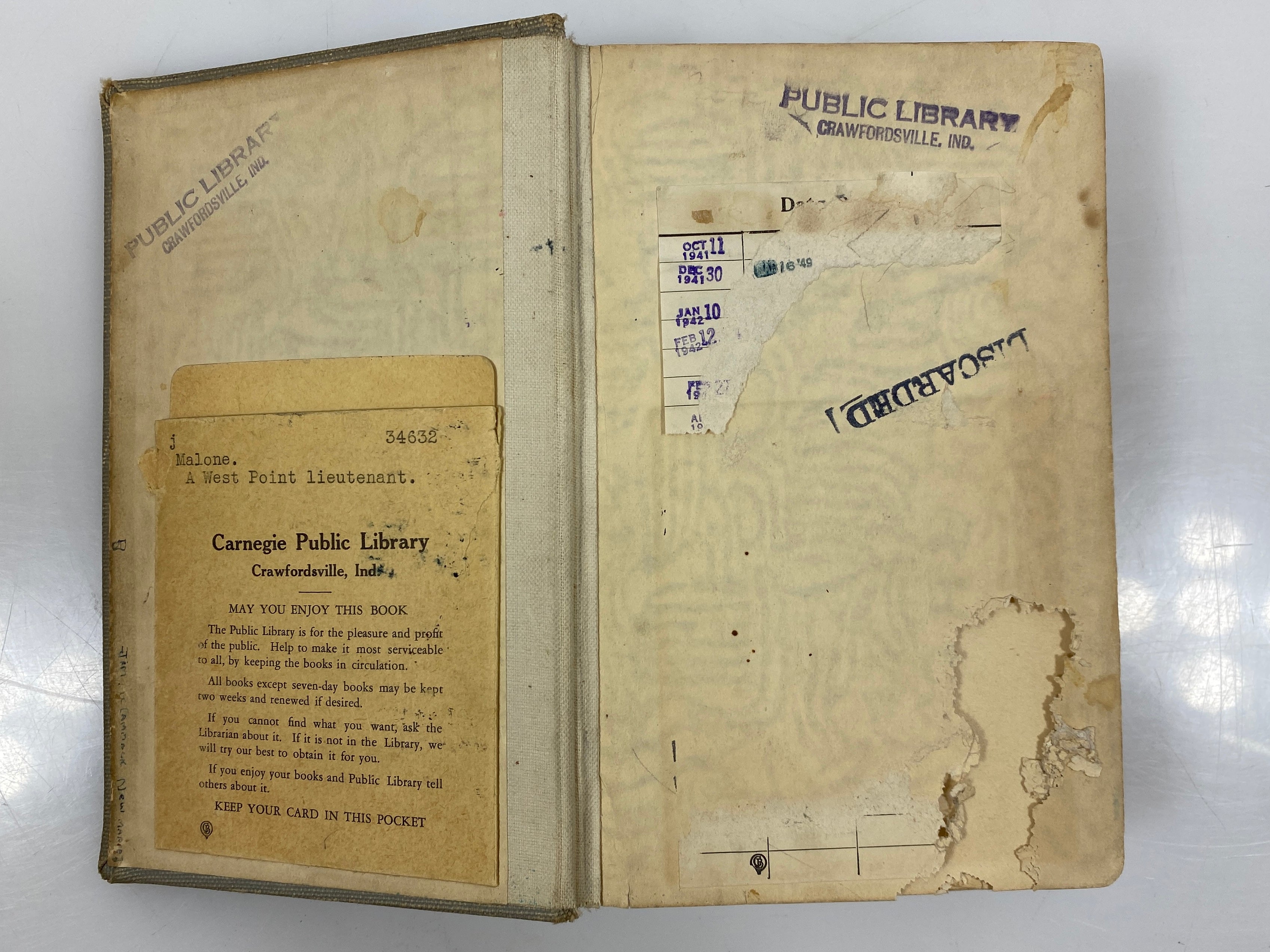 A West Point Lieutenant by Paul B. Malone 1911 HC