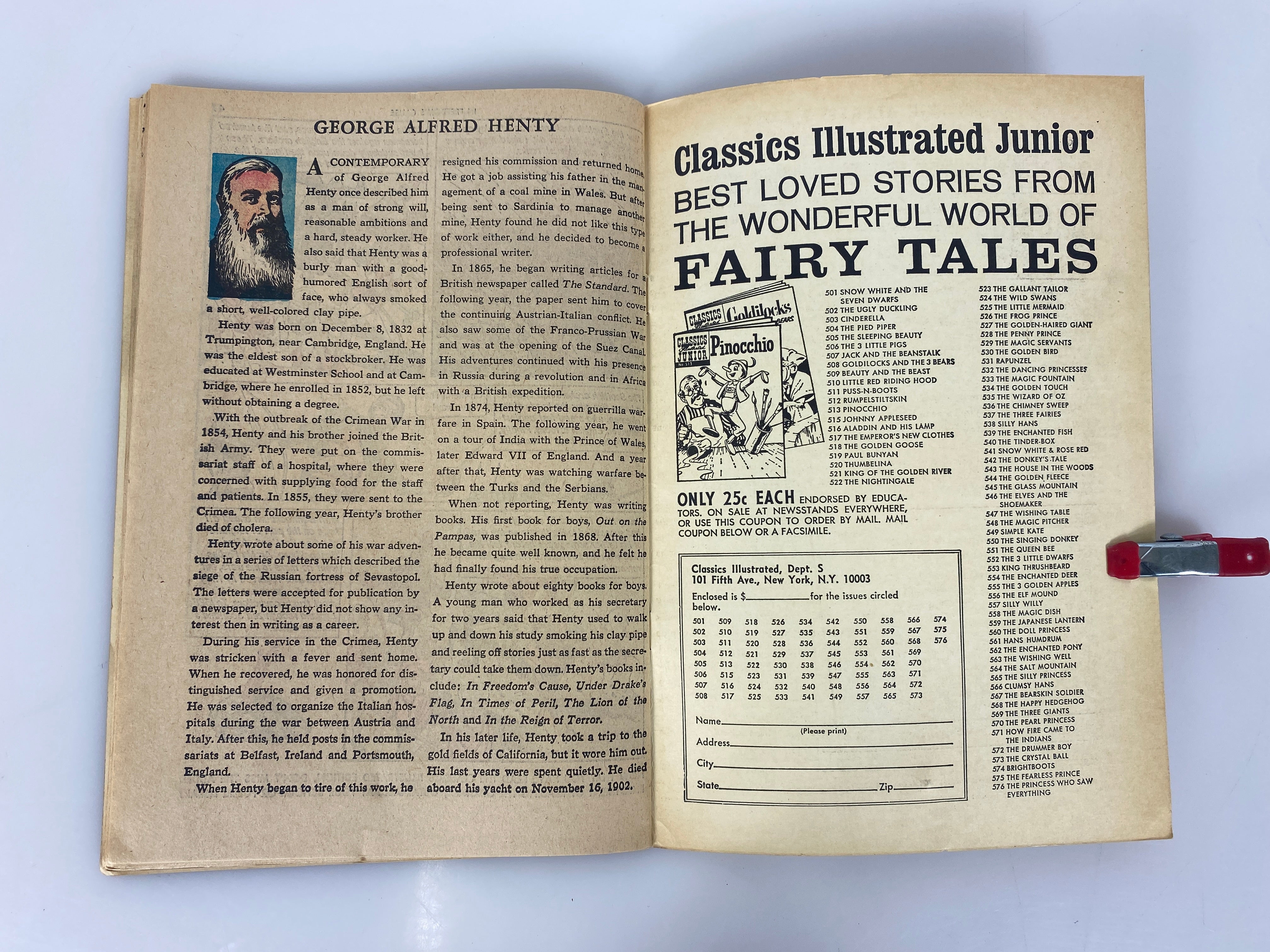 Classics Illustrated In Freedom's Cause No. 168  hrn169 1969