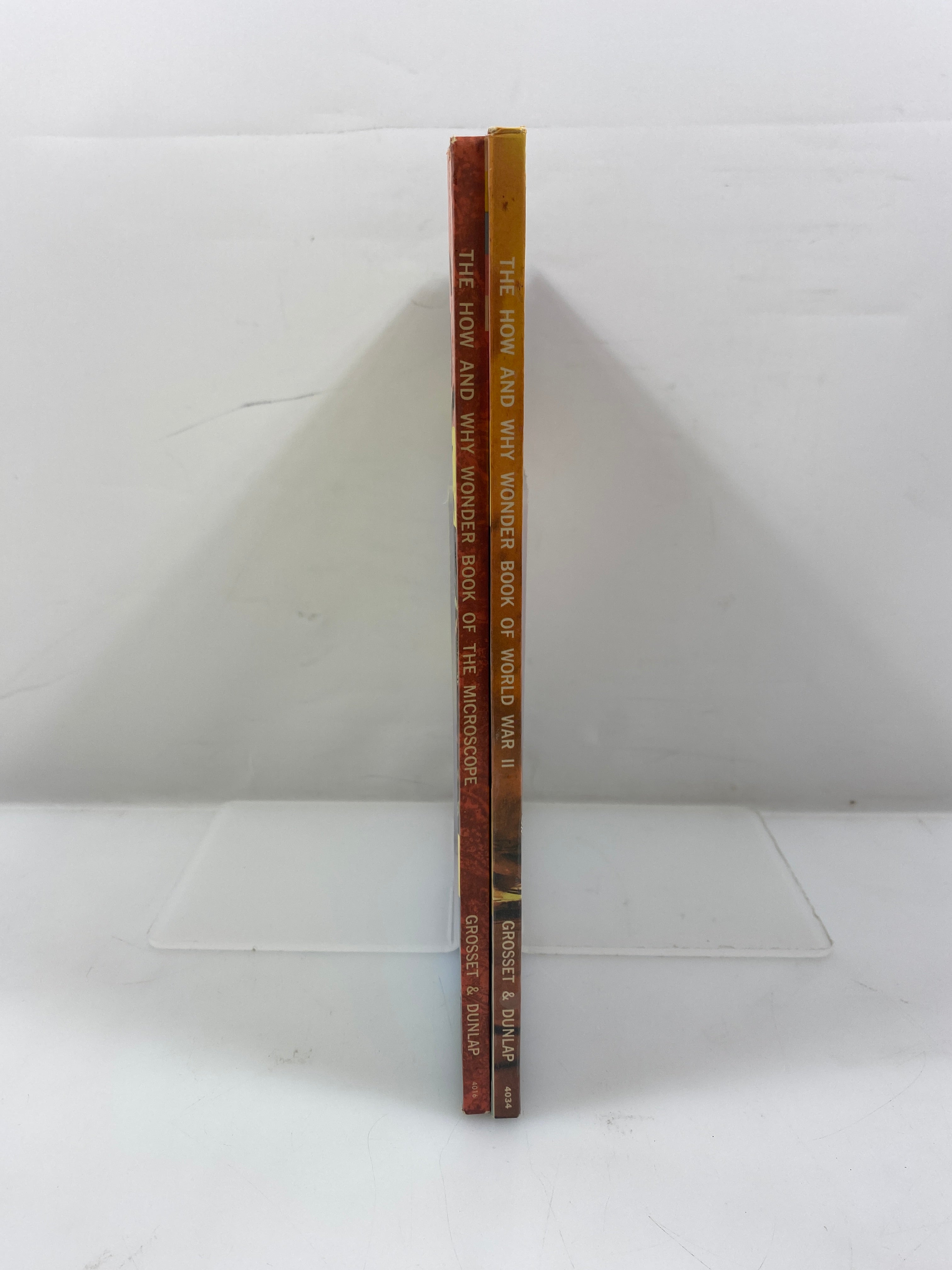 2 Vols The How & Why Wonder Books WWII, Microscope 1962-1969 HC