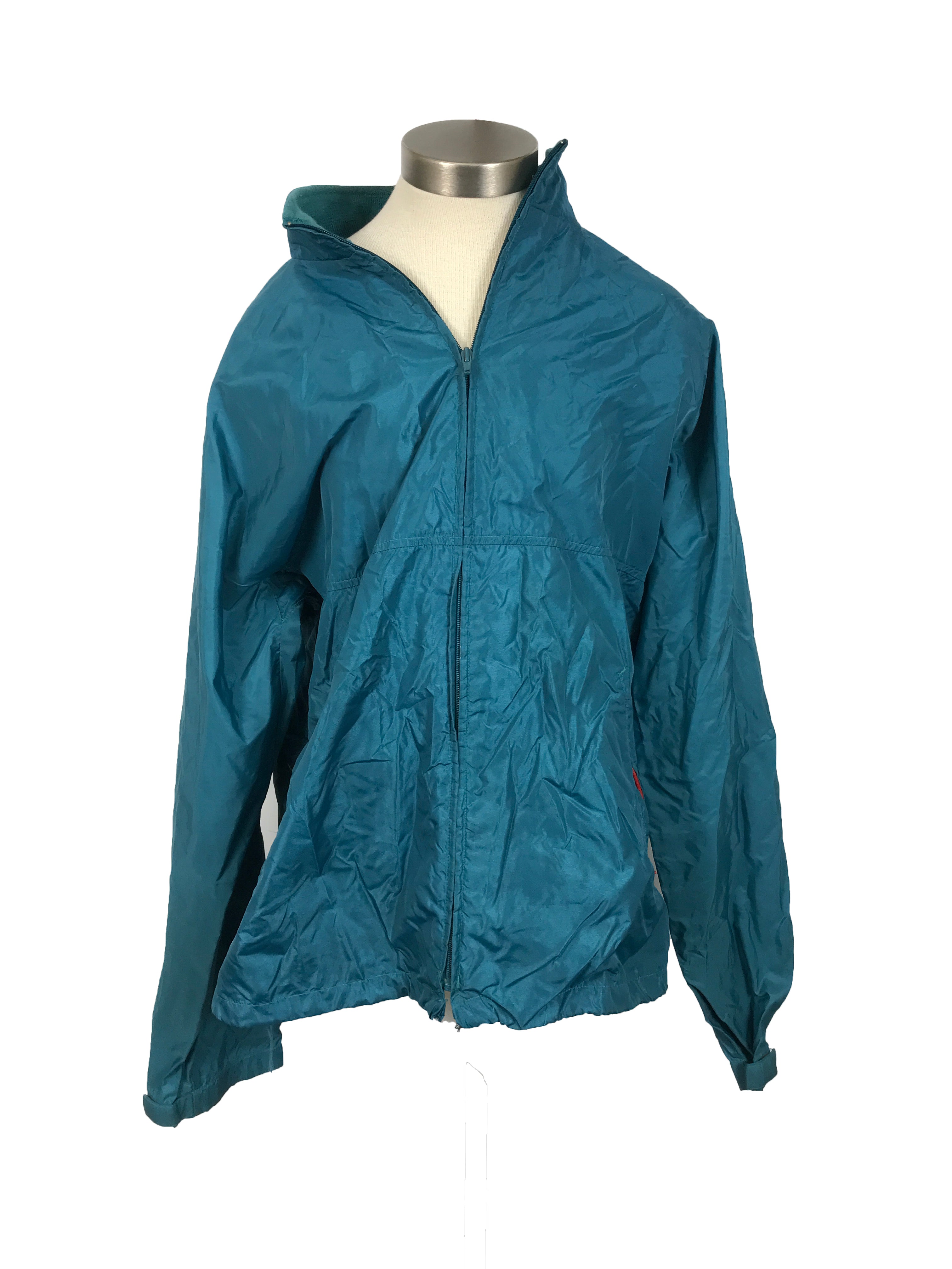LL Bean Blue/Green Windbreaker Jacket Men's Size L