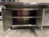 PRS Stainless Steel Prep Table with 4 Cabinet Doors and Table Extender