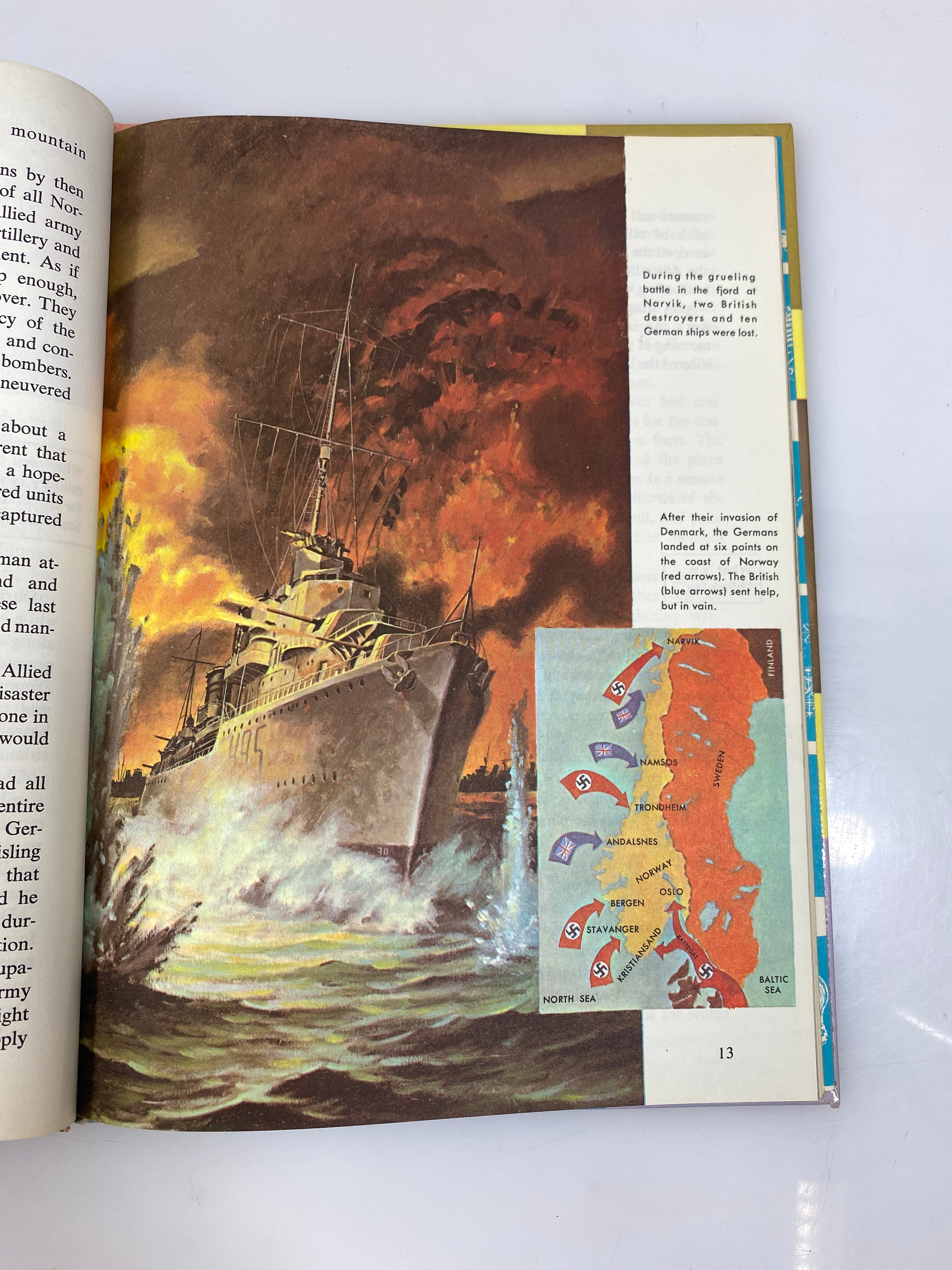 2 Vols The How & Why Wonder Books WWII, Microscope 1962-1969 HC