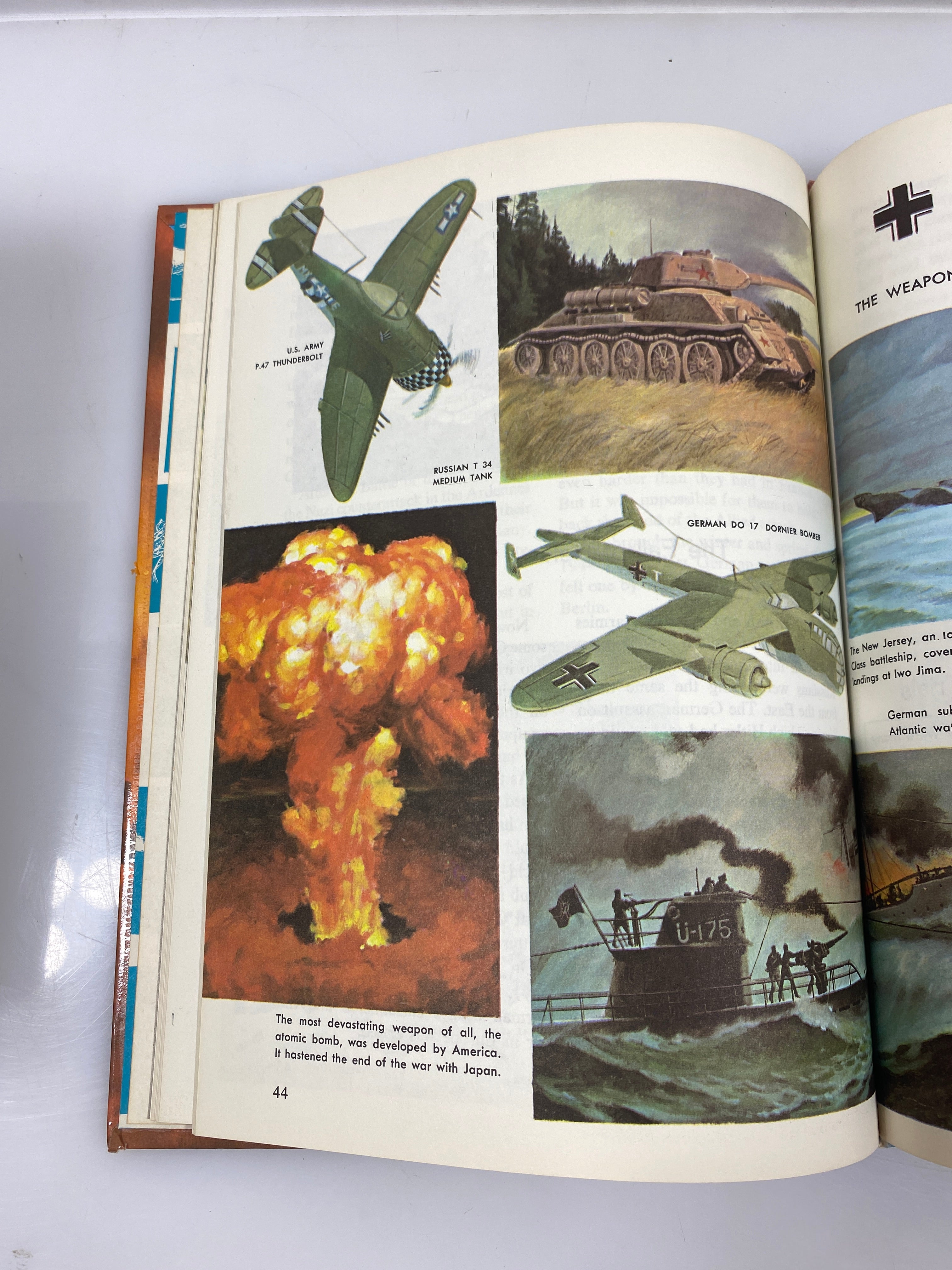 2 Vols The How & Why Wonder Books WWII, Microscope 1962-1969 HC