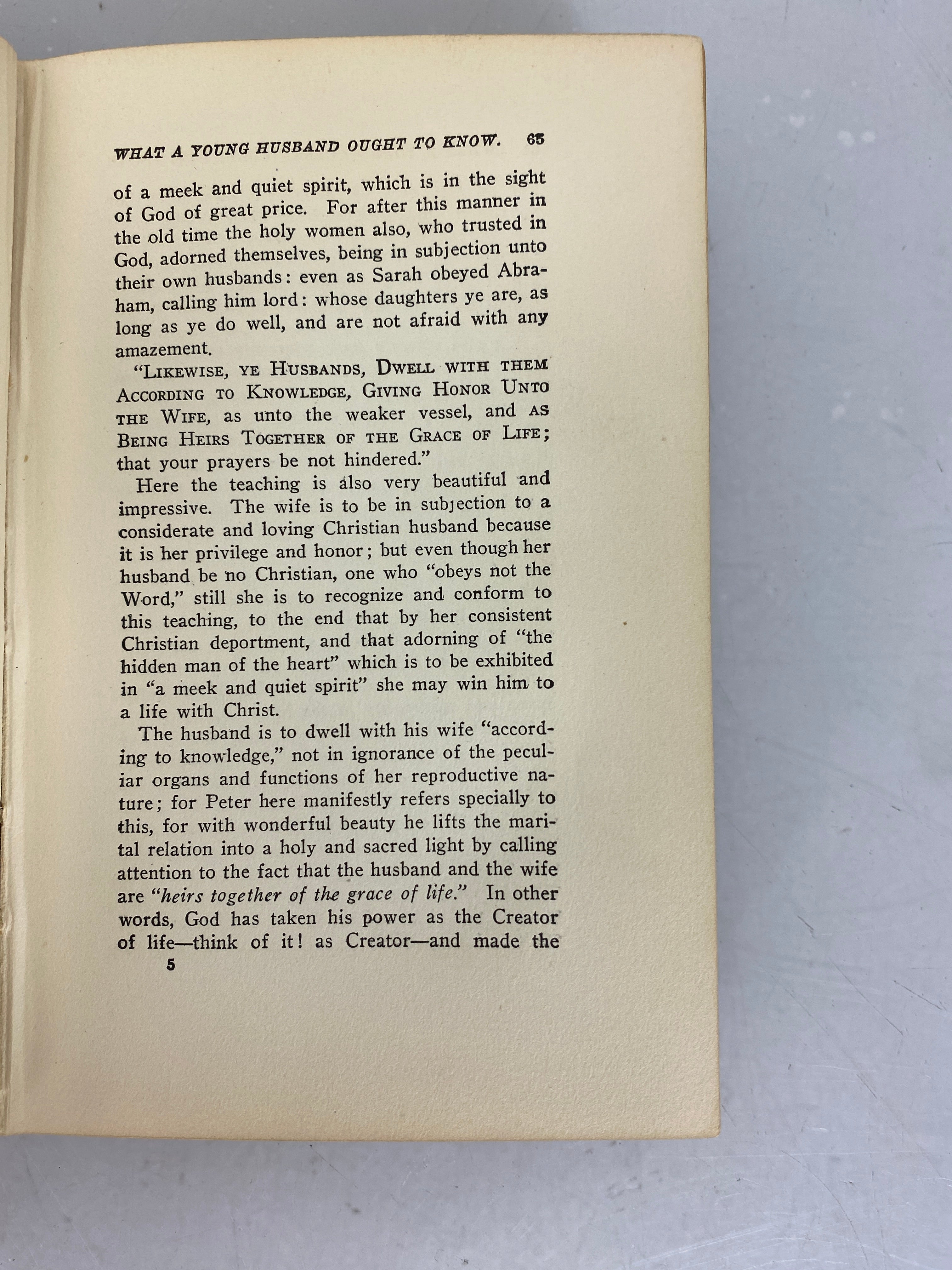 What a Young Husband Ought to Know by Sylvanus Stall 1907 HC