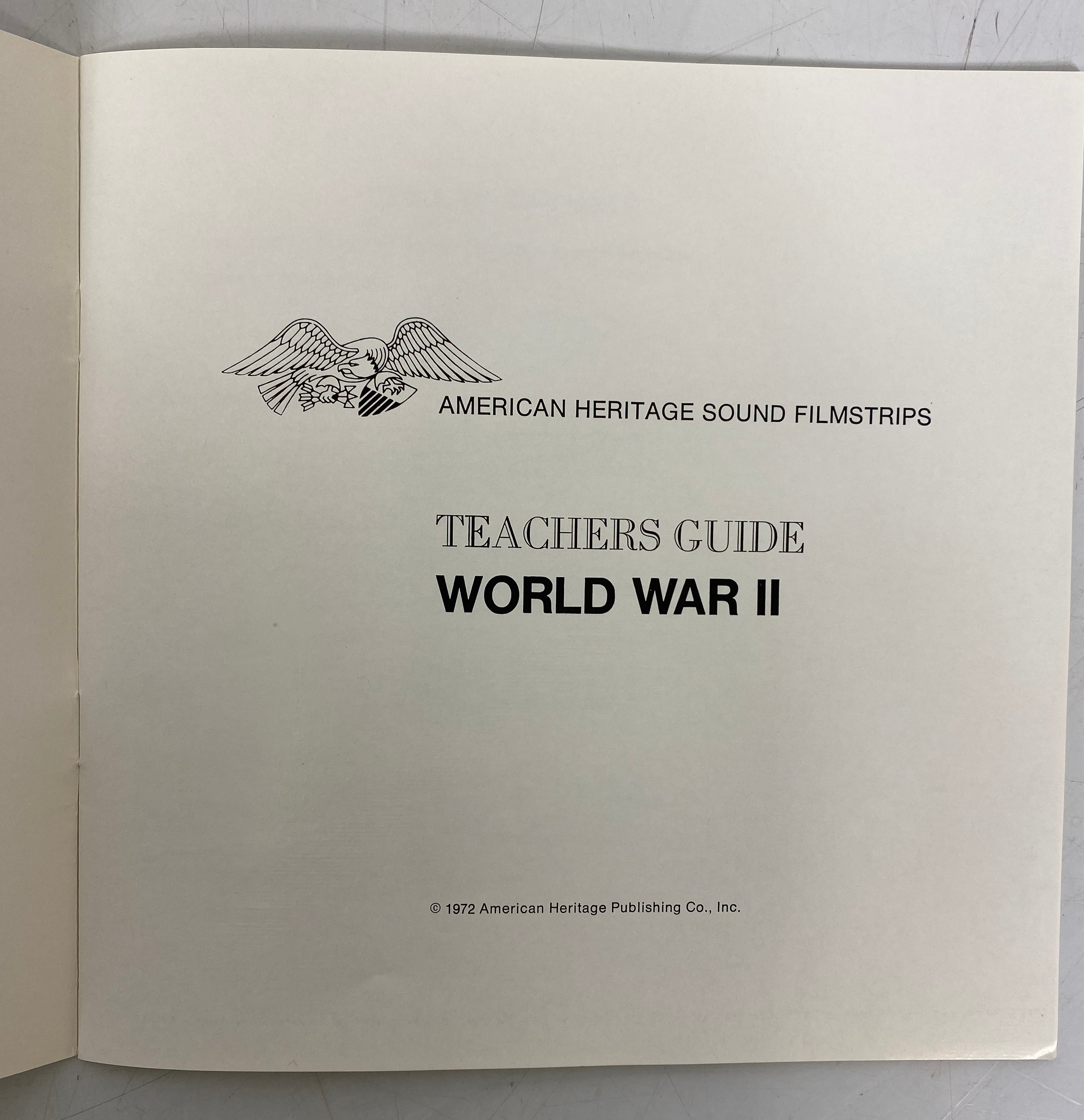 American Heritage Filmstrip Collection w Cassettes World War II 1972 Sealed