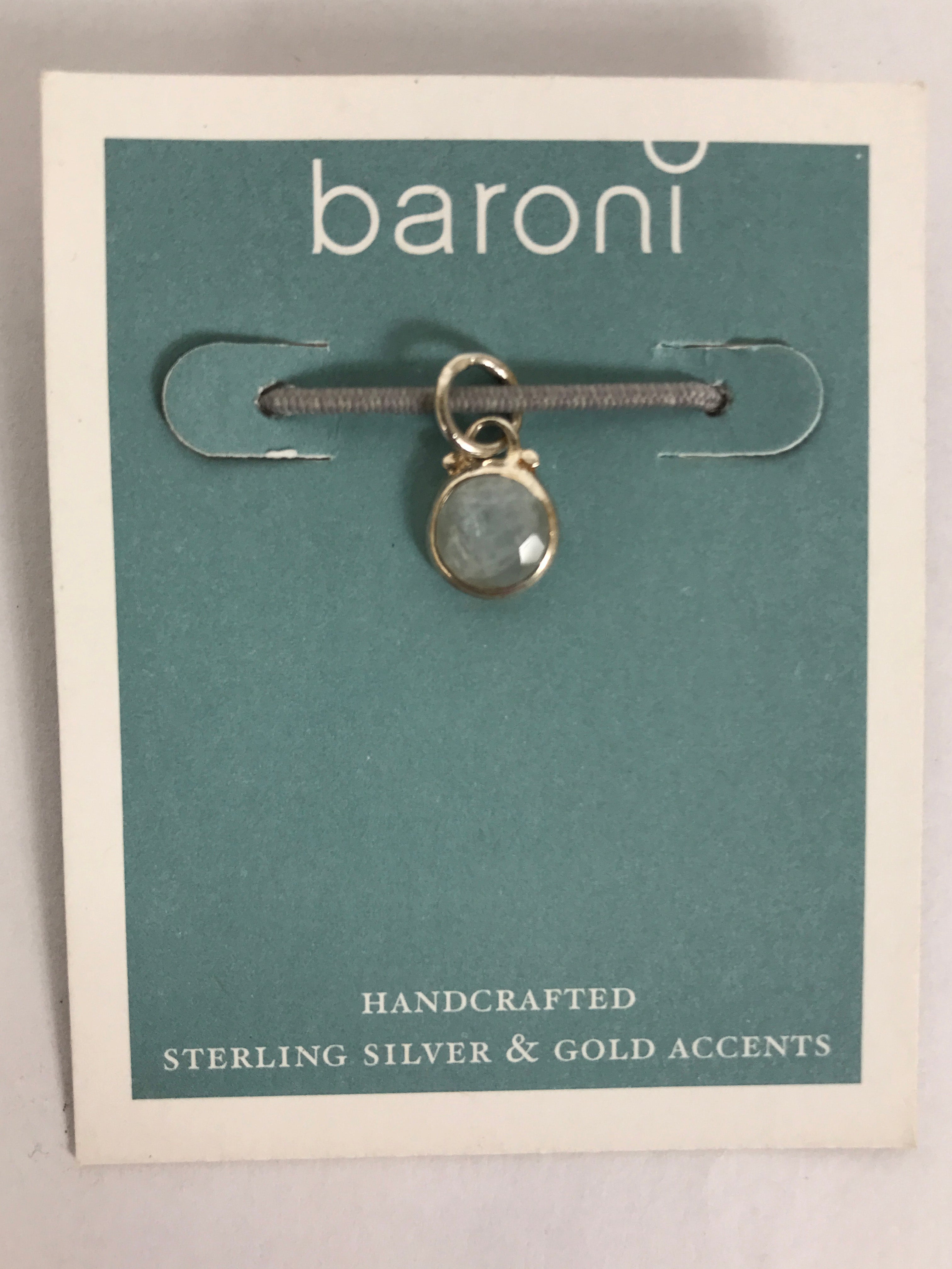 Baroni Sterling Silver Birthstone Charm