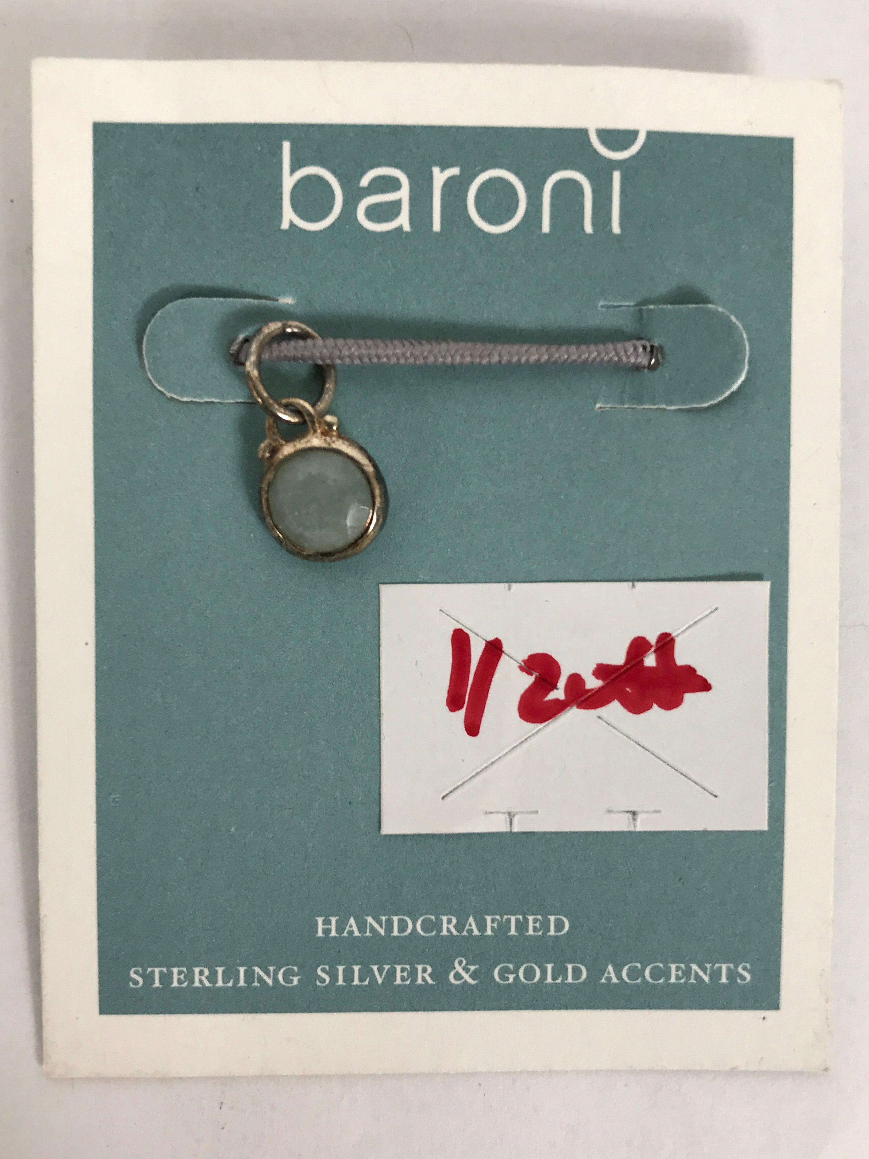 Baroni Sterling Silver Birthstone Charm