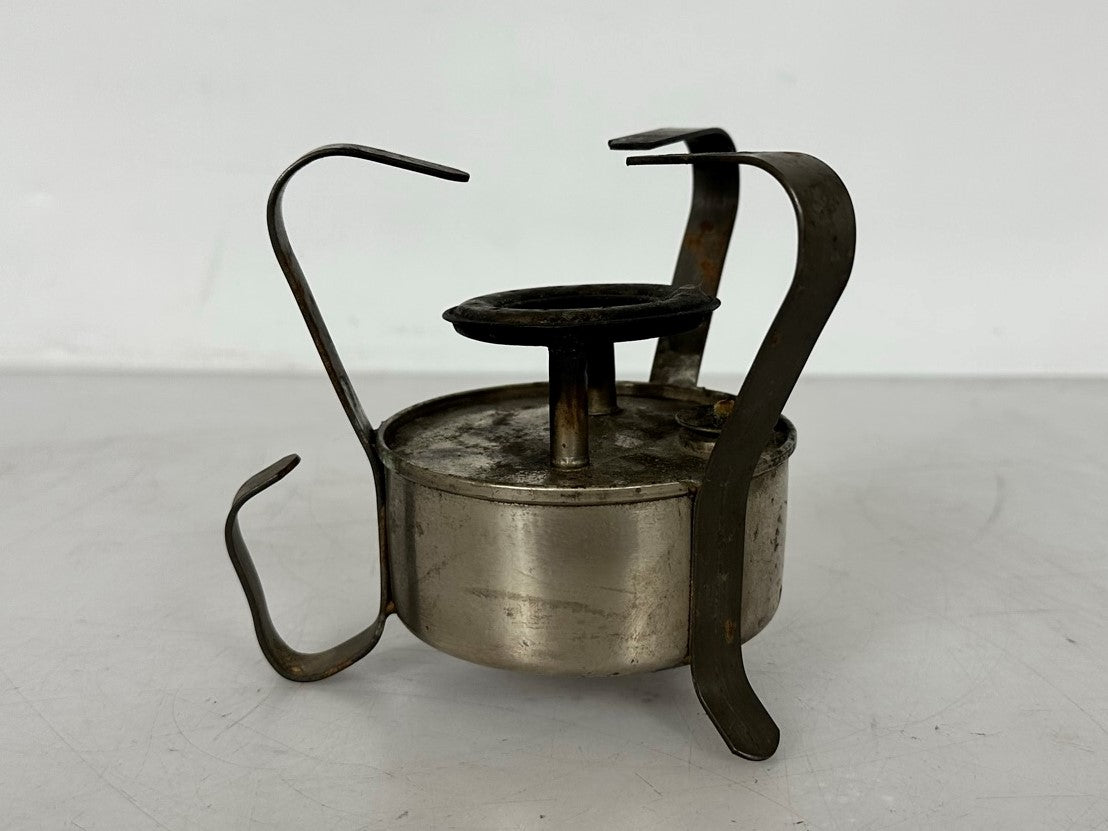 Sold at Auction: Cast iron stove with cast iron coffee pot