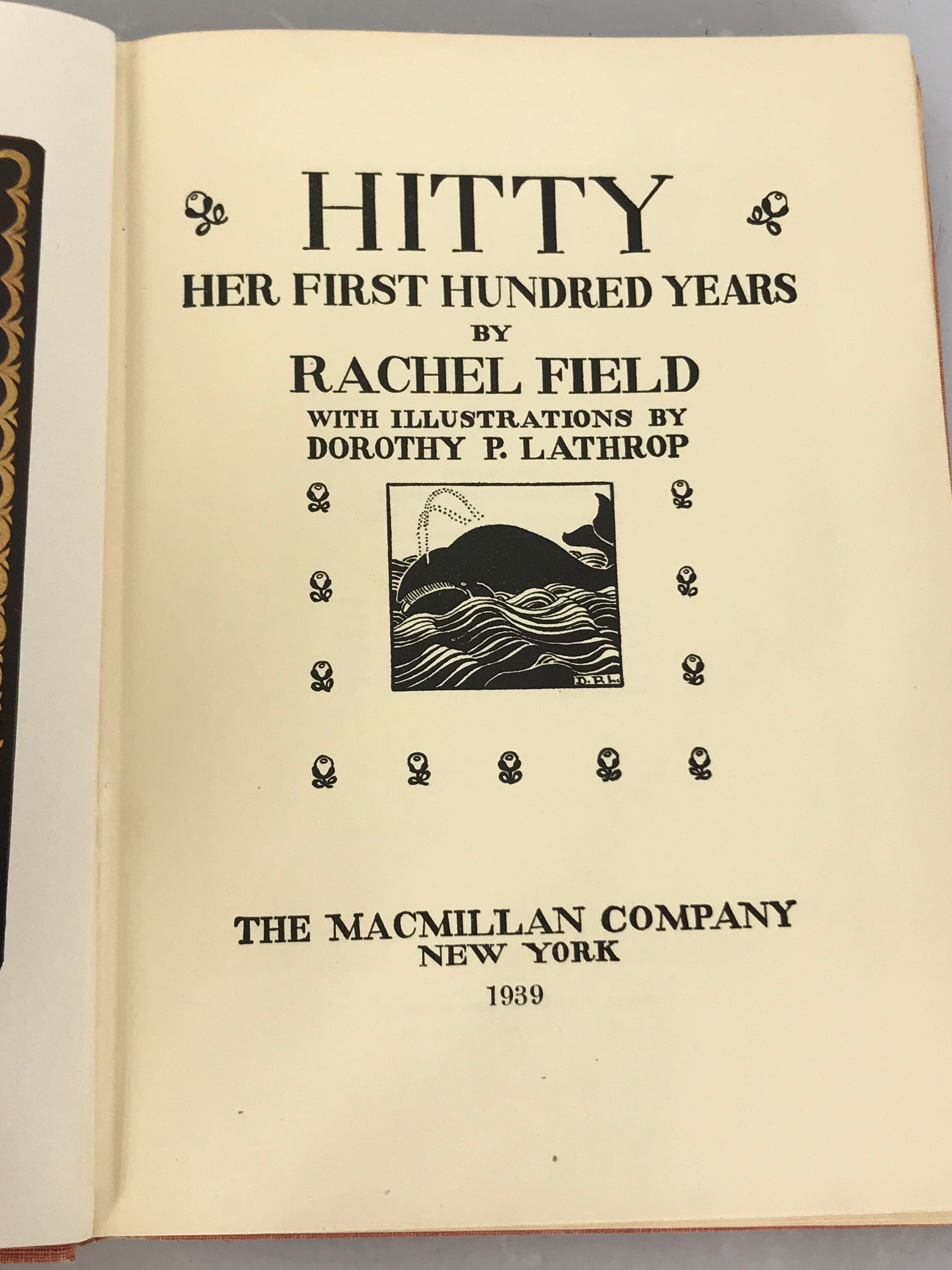 Hitty Her First Hundred Years by Rachel Field (1939) HC Vintage Children's Story