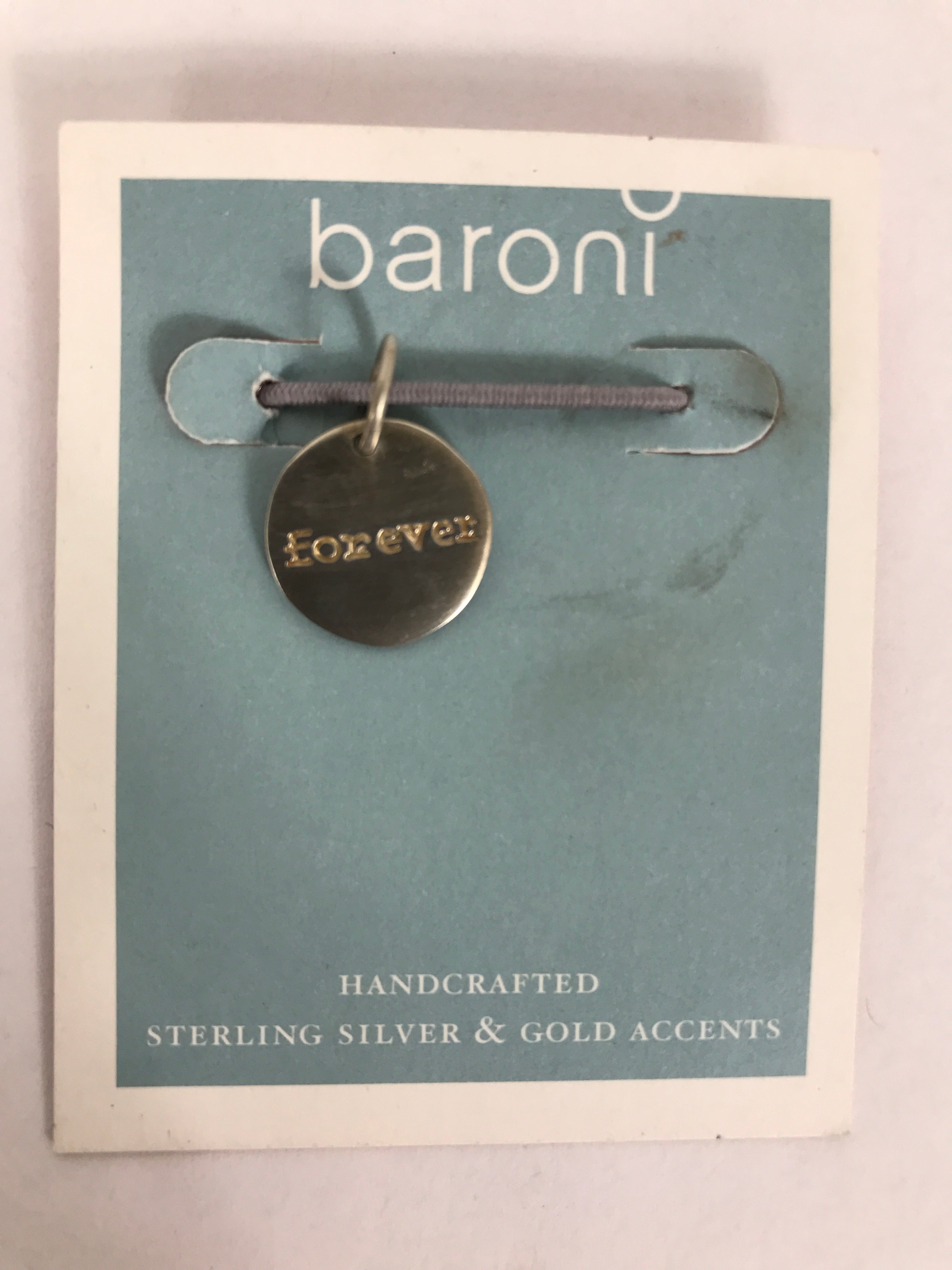 Baroni Sterling Silver Stamped Charm