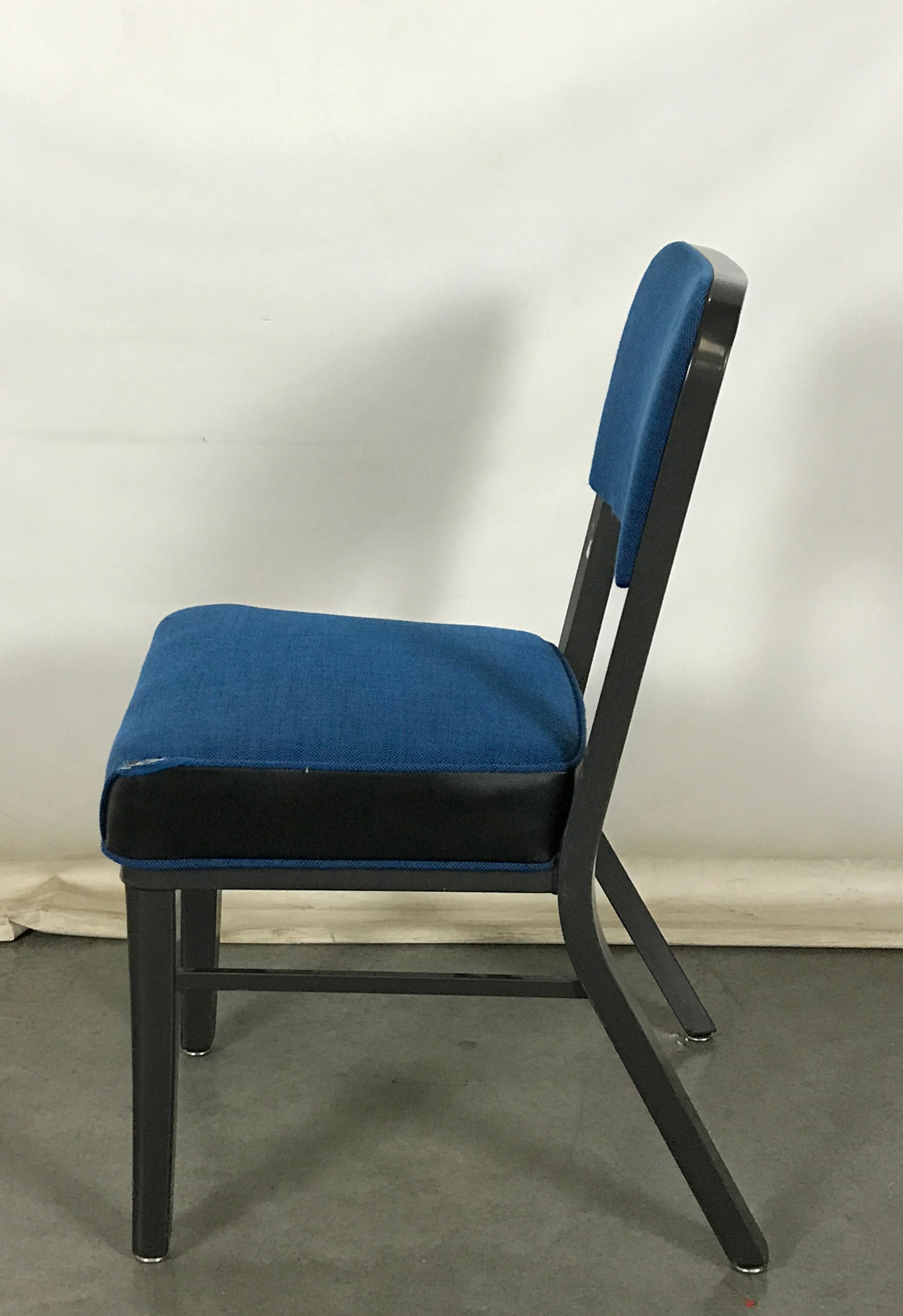 Vintage Steelcase Blue Upholstery Tanker Chair