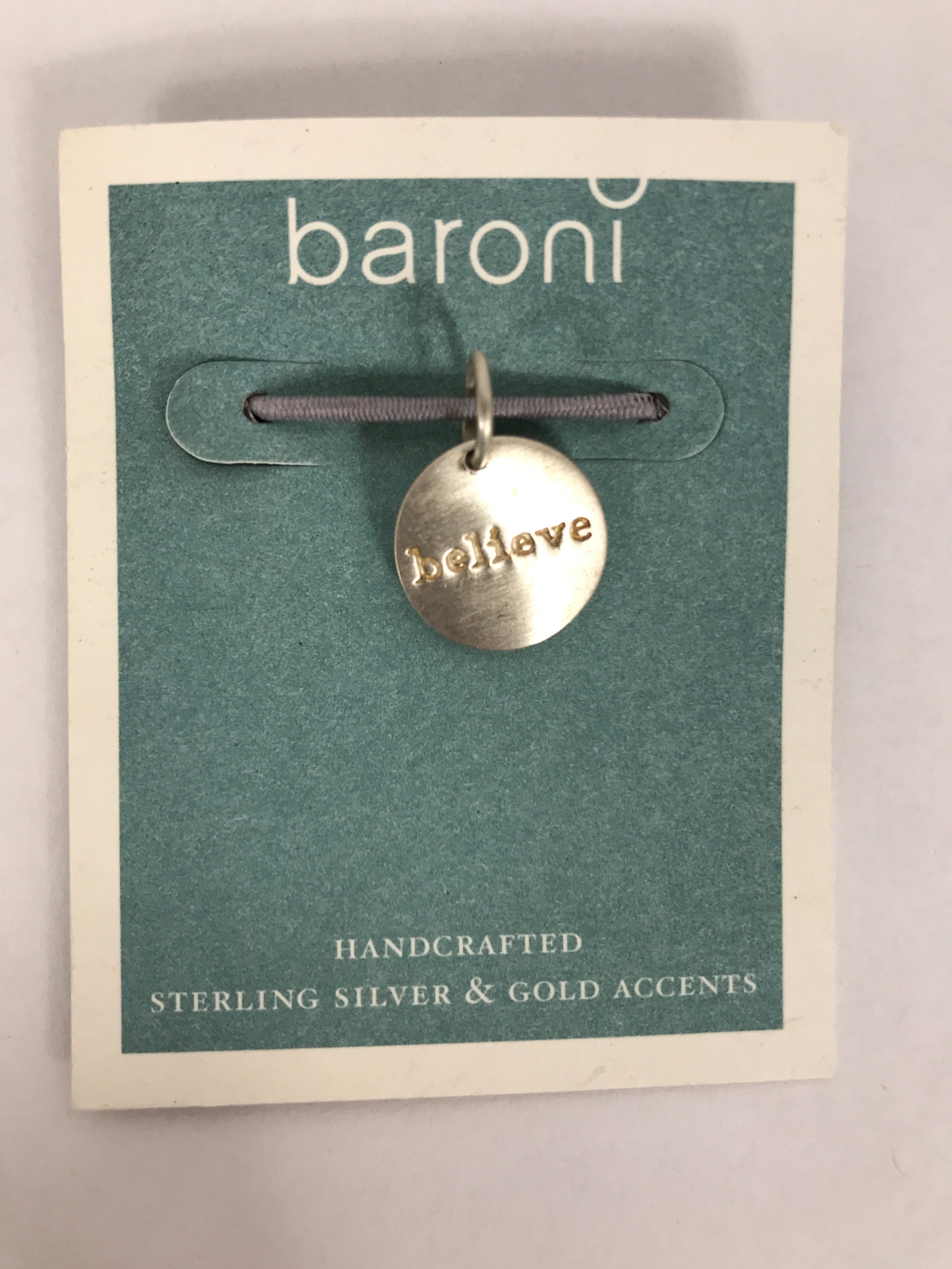 Baroni Sterling Silver Stamped Charm