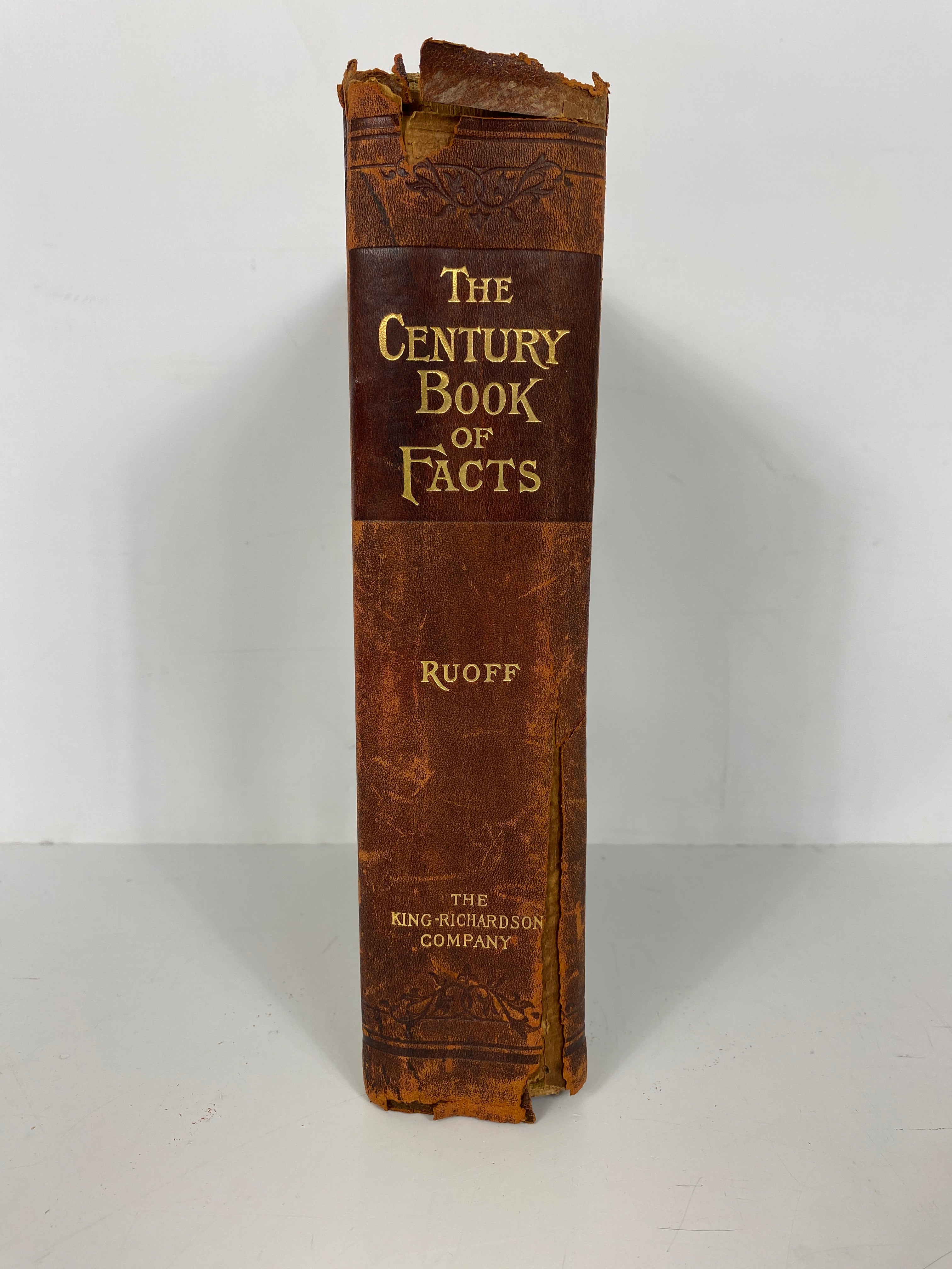 The Century Book of Facts Henry Ruoff 1907 Antique HC