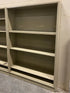 Wide Beige Bookshelf w/ Adjustable Shelves
