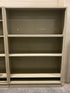 Wide Beige Bookshelf w/ Adjustable Shelves