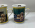 Set of 4 Danbury Mint Golden Retriever Porcelain Collector Mugs