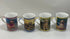 Set of 4 Danbury Mint Golden Retriever Porcelain Collector Mugs
