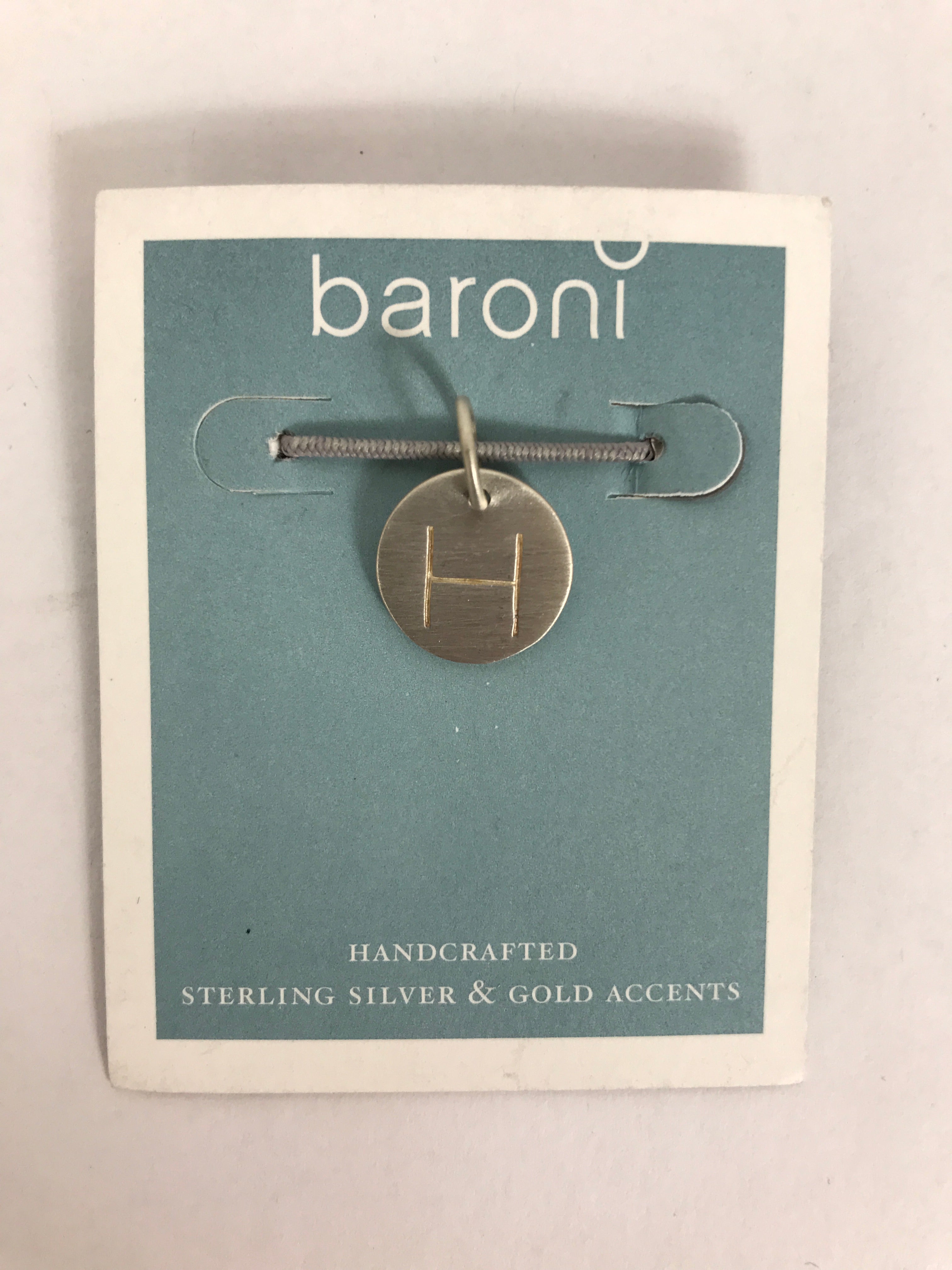 Baroni Sterling Silver Letter Charm