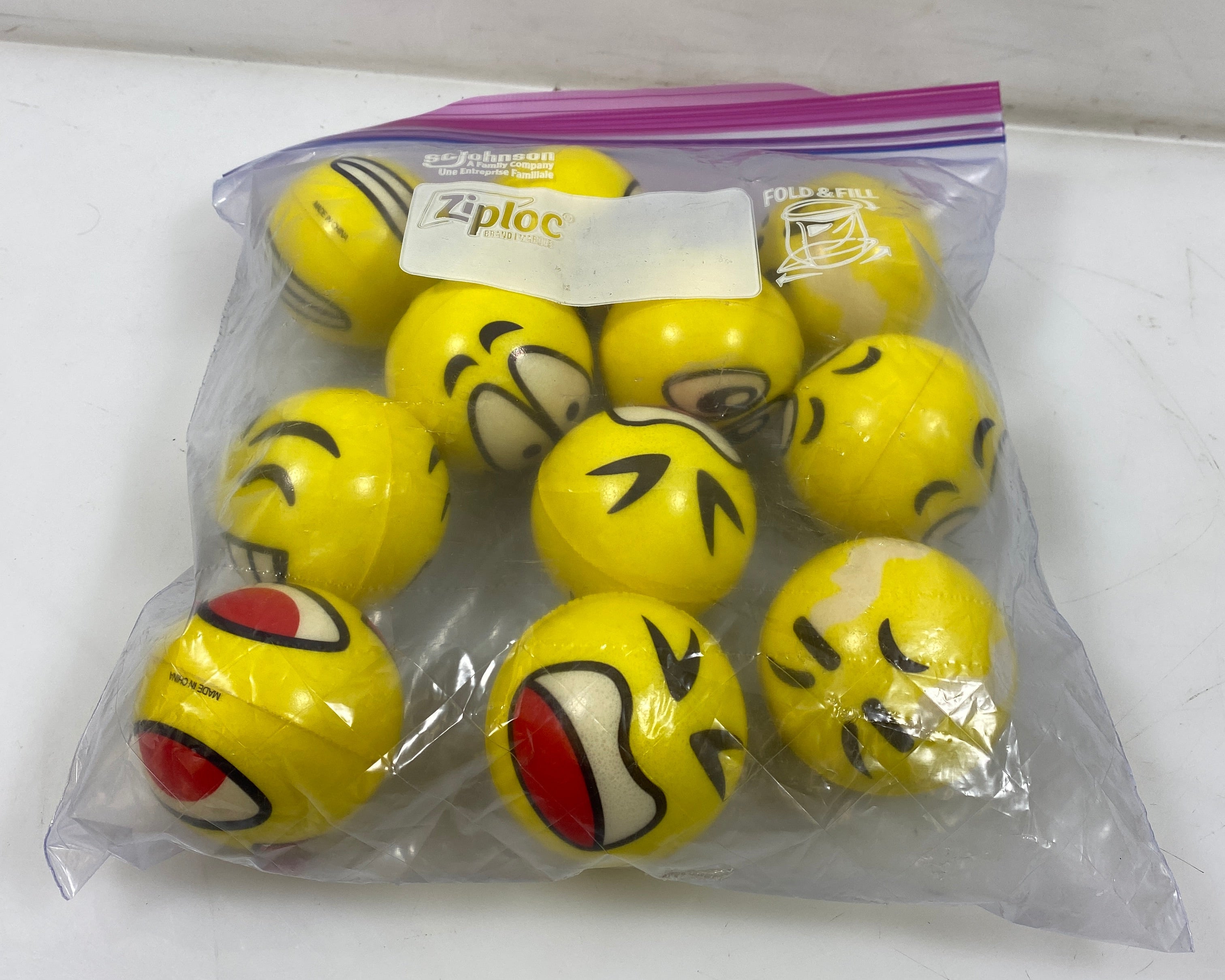 Lot of 11 Emoji Stress Balls