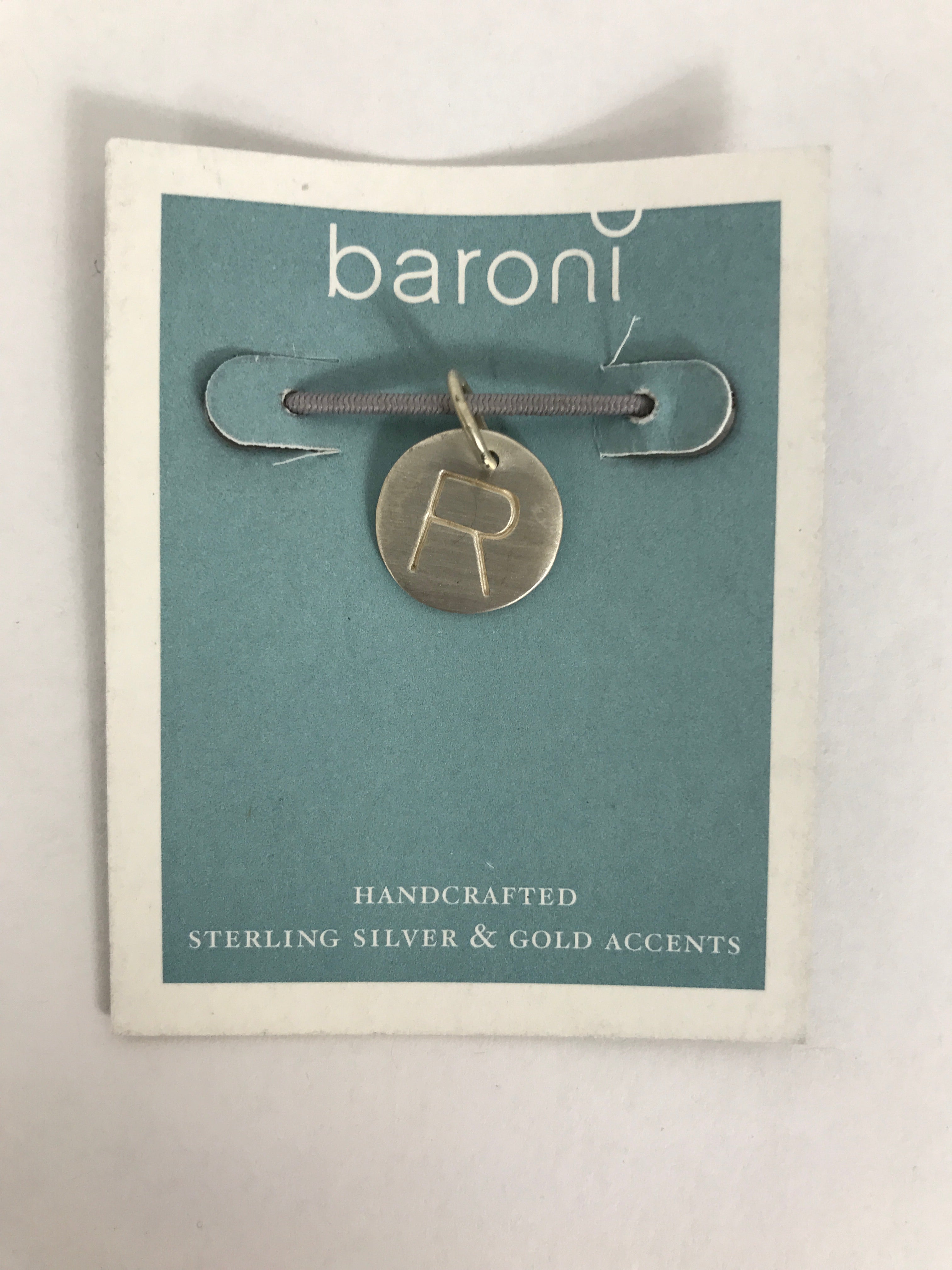 Baroni Sterling Silver Letter Charm