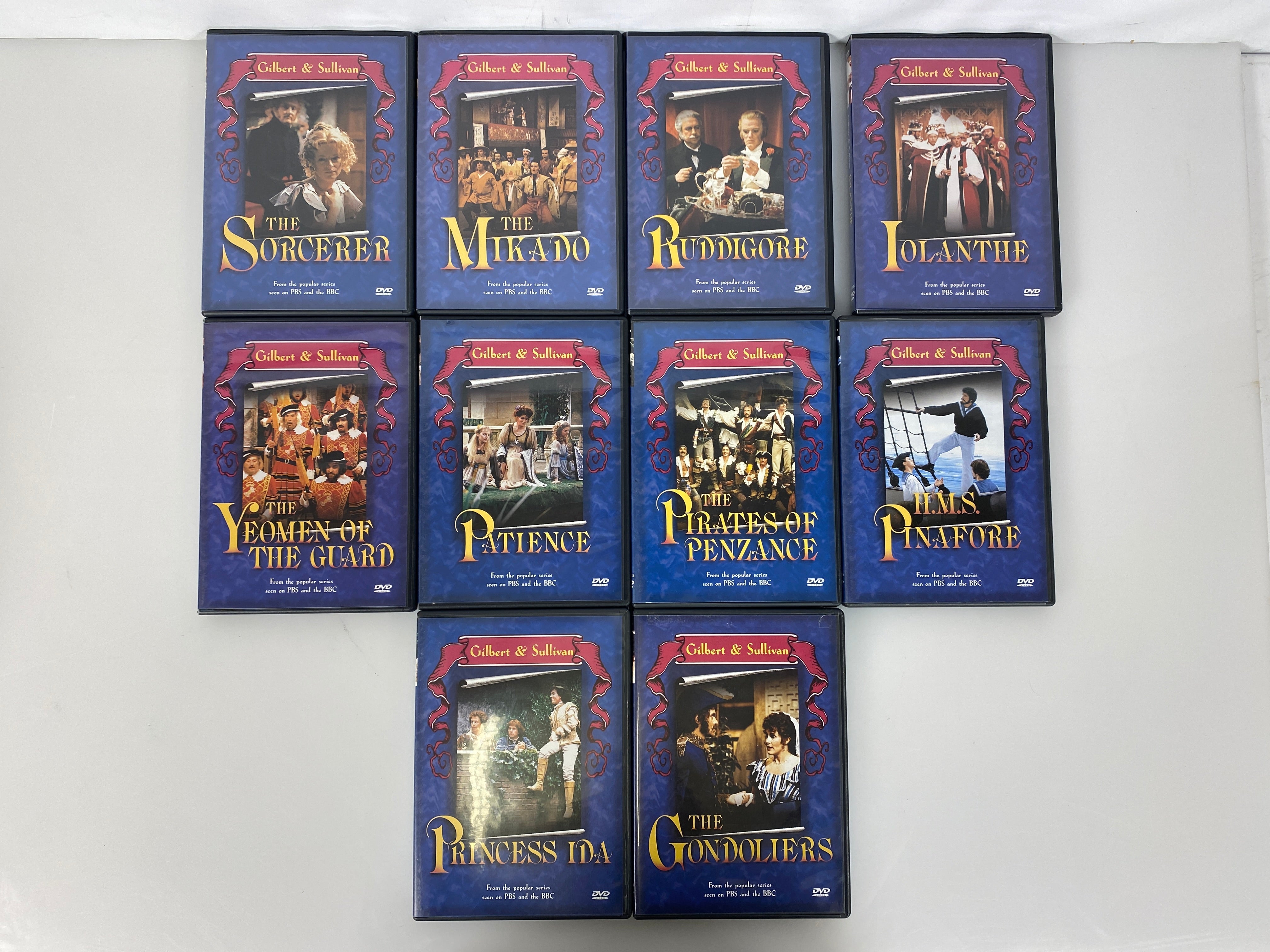 Gilbert and Sullivan Master DVD Collection (10 Discs) PBS BBC 2002