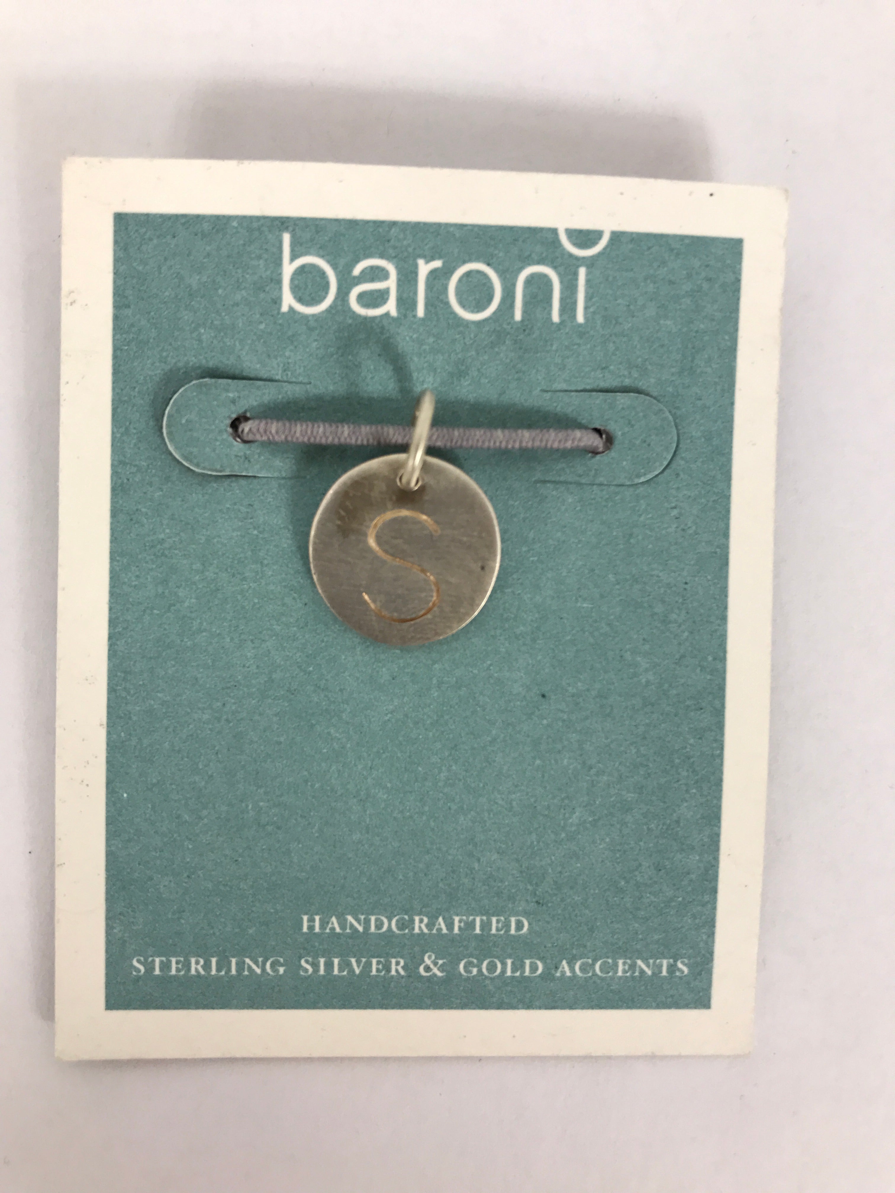 Baroni Sterling Silver Letter Charm