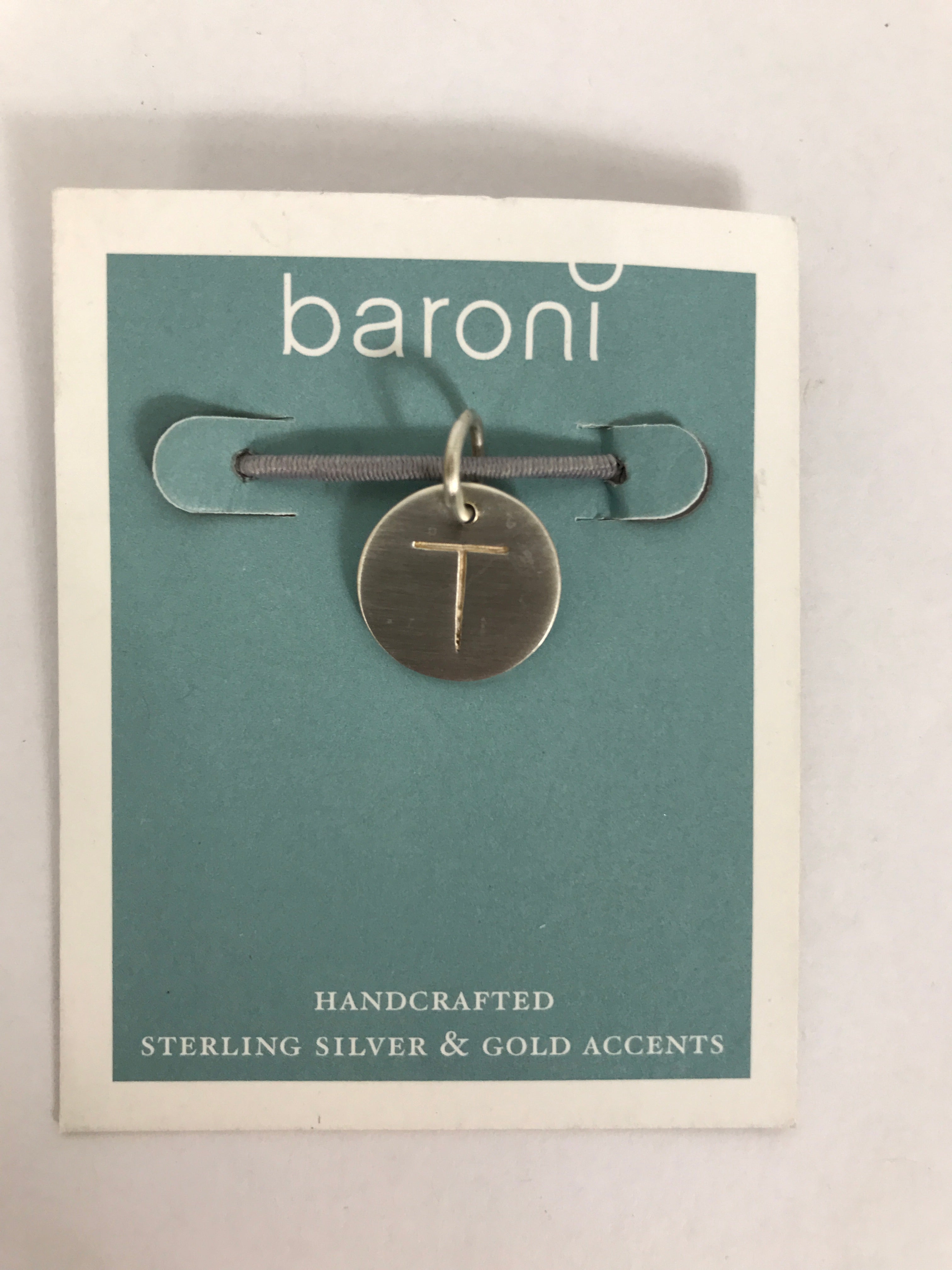 Baroni Sterling Silver Letter Charm