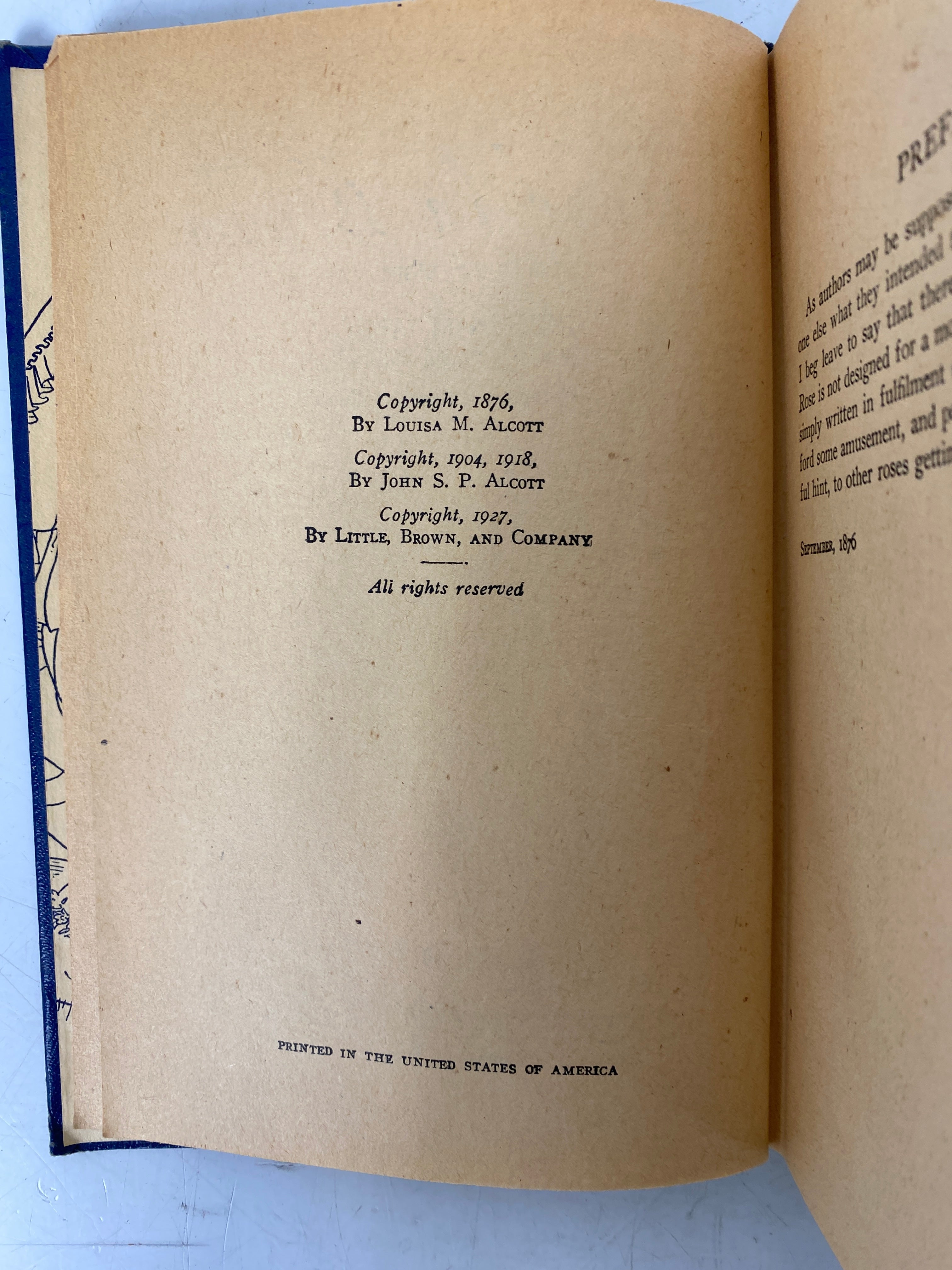 2 Louisa May Alcott: Rose in Bloom/Eight Cousins 1927 Grosset & Dunlap HC