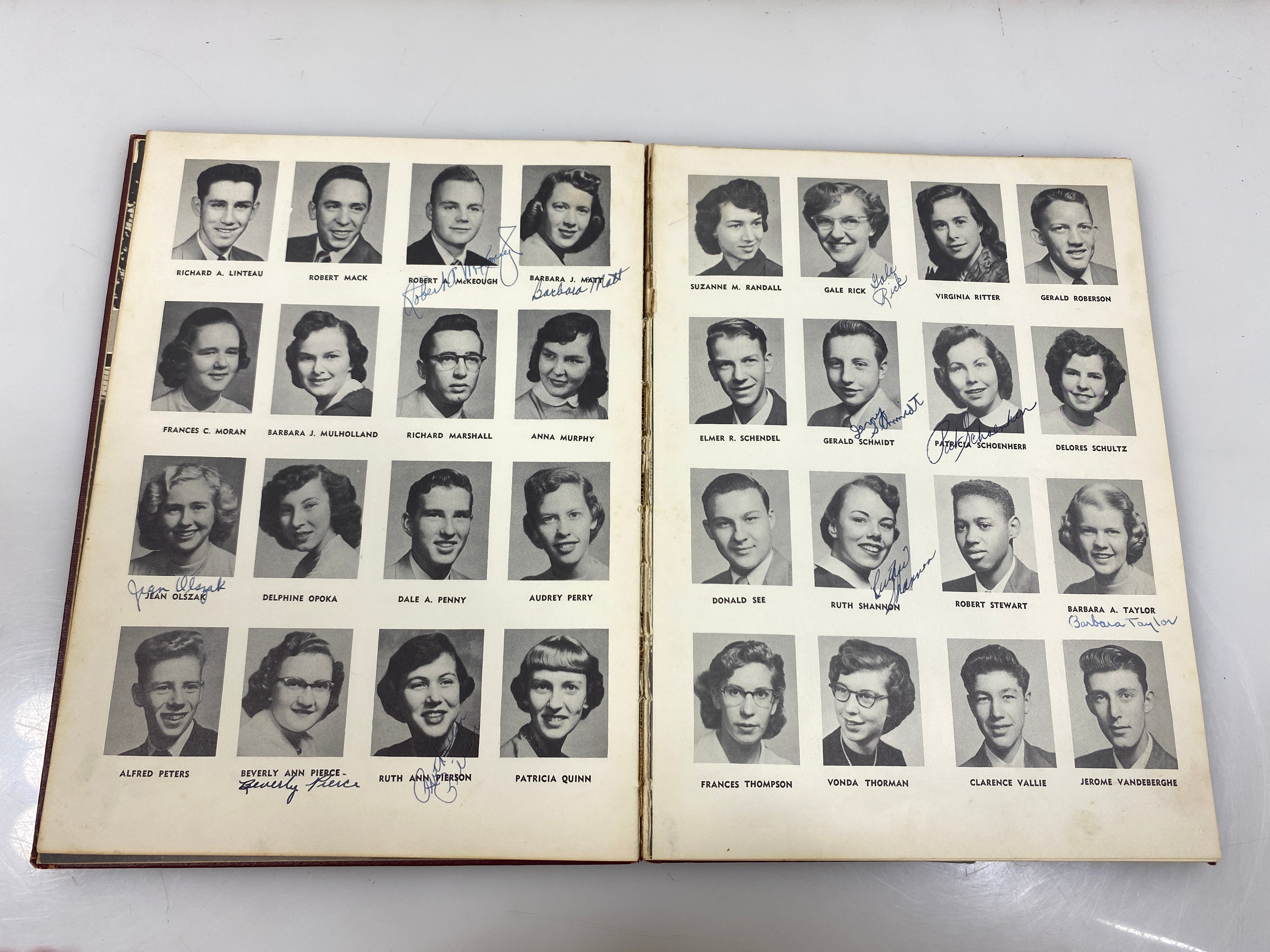 1954 "Cavalcade" Romeo High School Yearbook Romeo MI HC