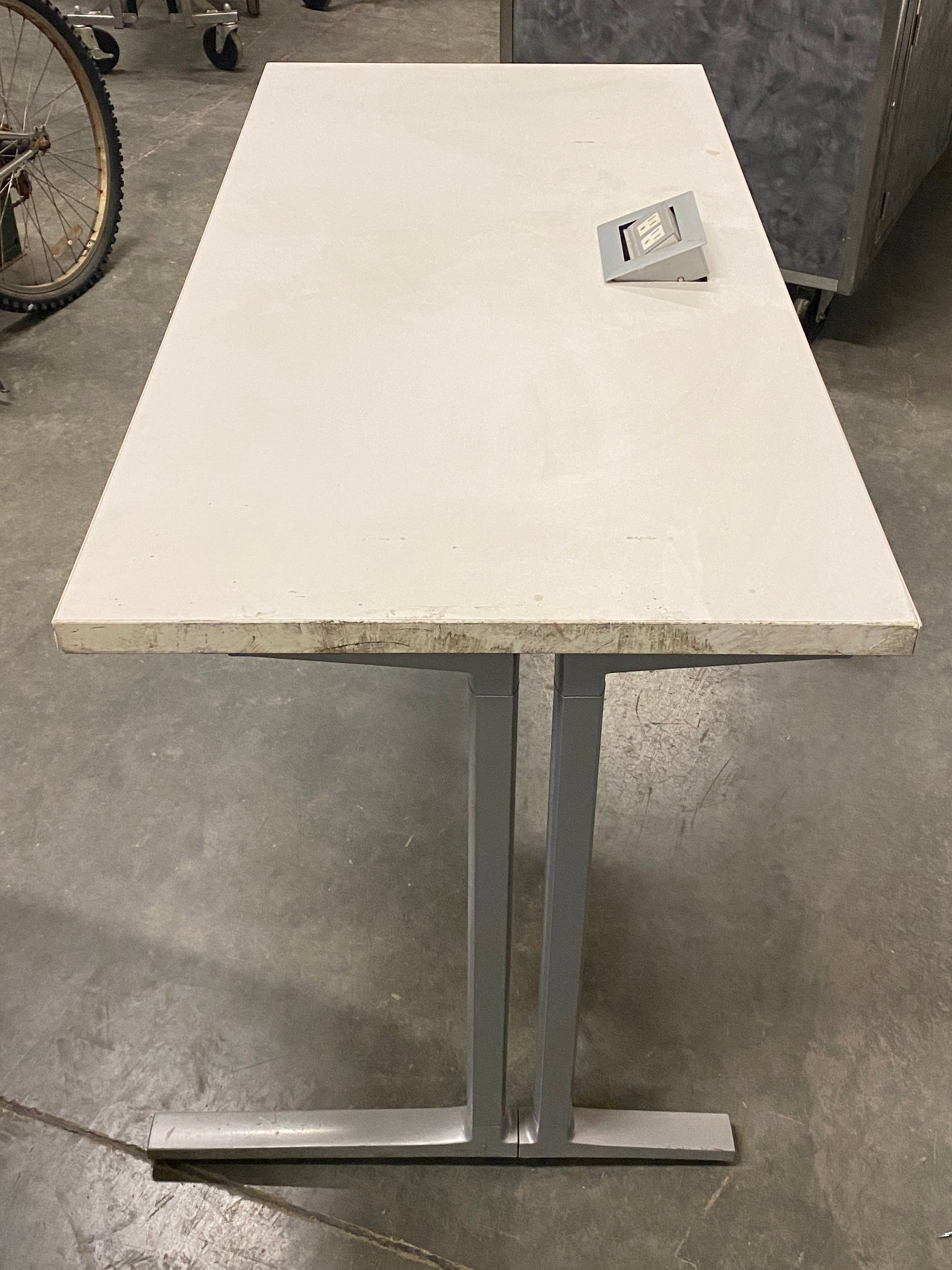 Herman Miller #1882W9-MS White Laminate Table