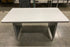 Grey Metal Desk w/ Laminate Top and Drawer