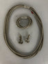 Hila Rawet Karni Industrial Jewellery Gray Necklace Bracelet Earrings Set