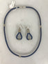 Hila Rawet Karni Industrial Jewellery Blue Necklace Earrings Set