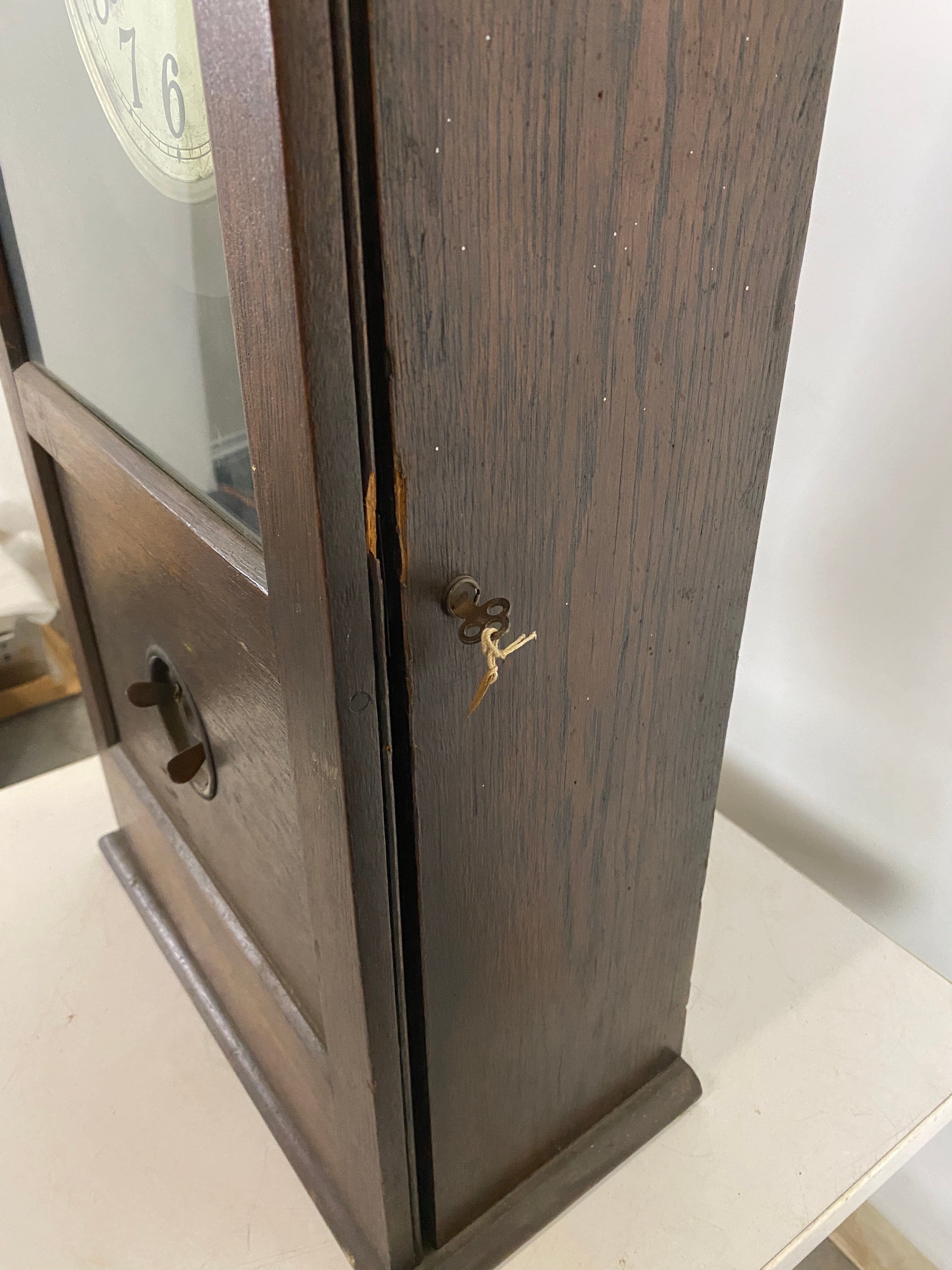 Antique The Cincinnati Time Recorder Co. Automatic Time Recorder Clock