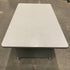 Grey Metal Desk w/ Laminate Top and Drawer