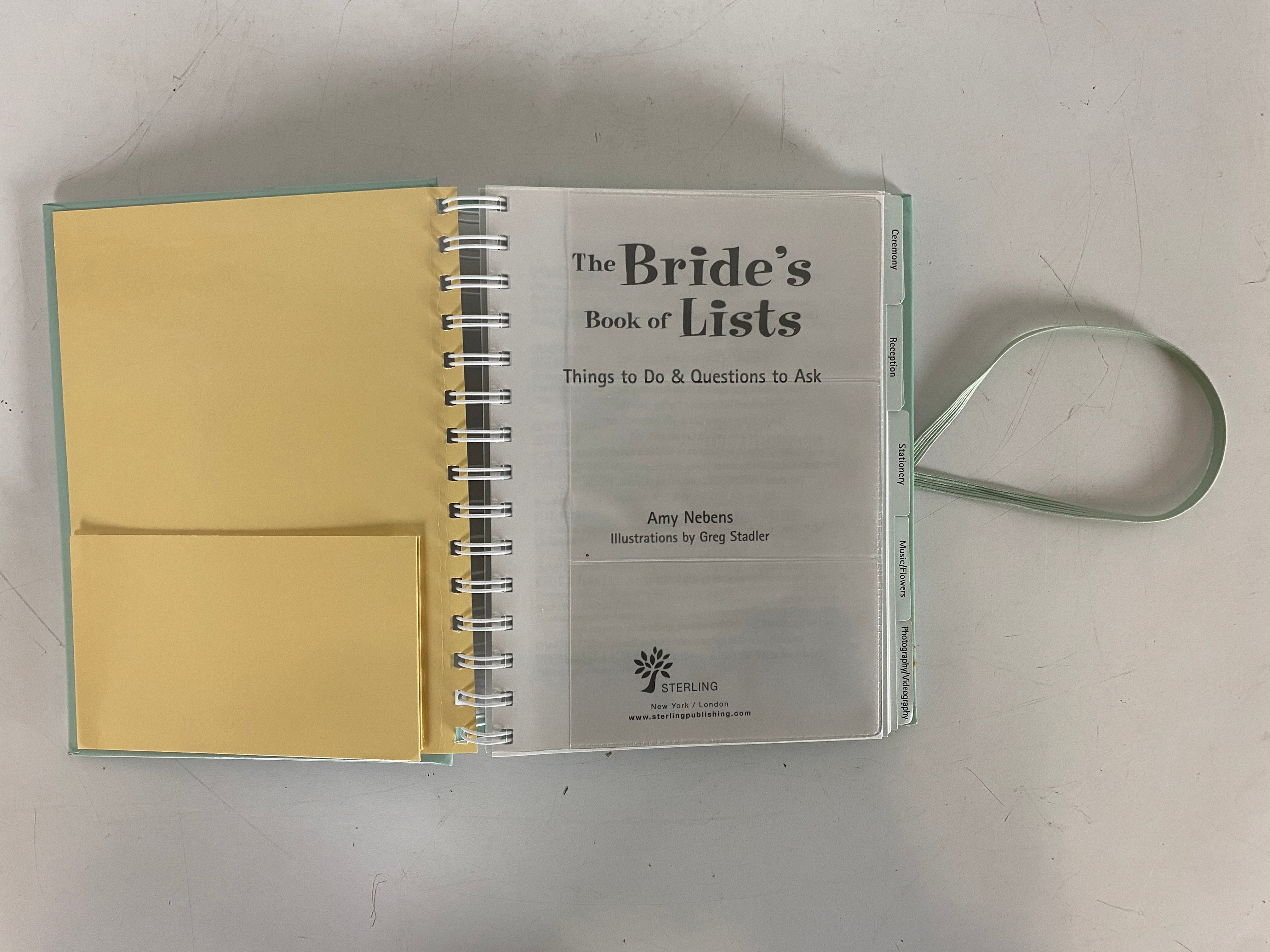 The Bride's Book of Lists Journal & Wedding Planner