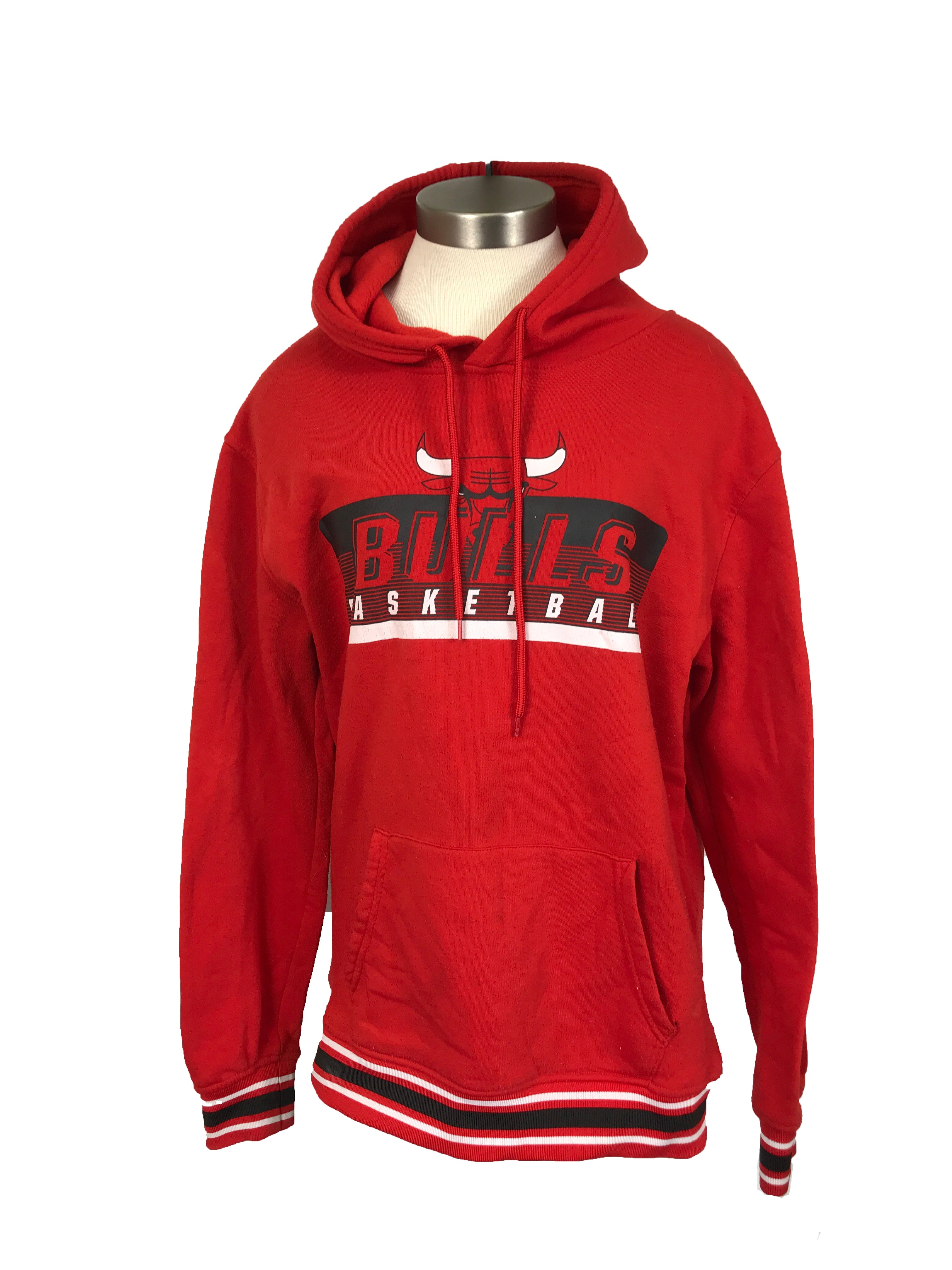 Chicago Bulls Basketball Red Hoodie Unisex Size M
