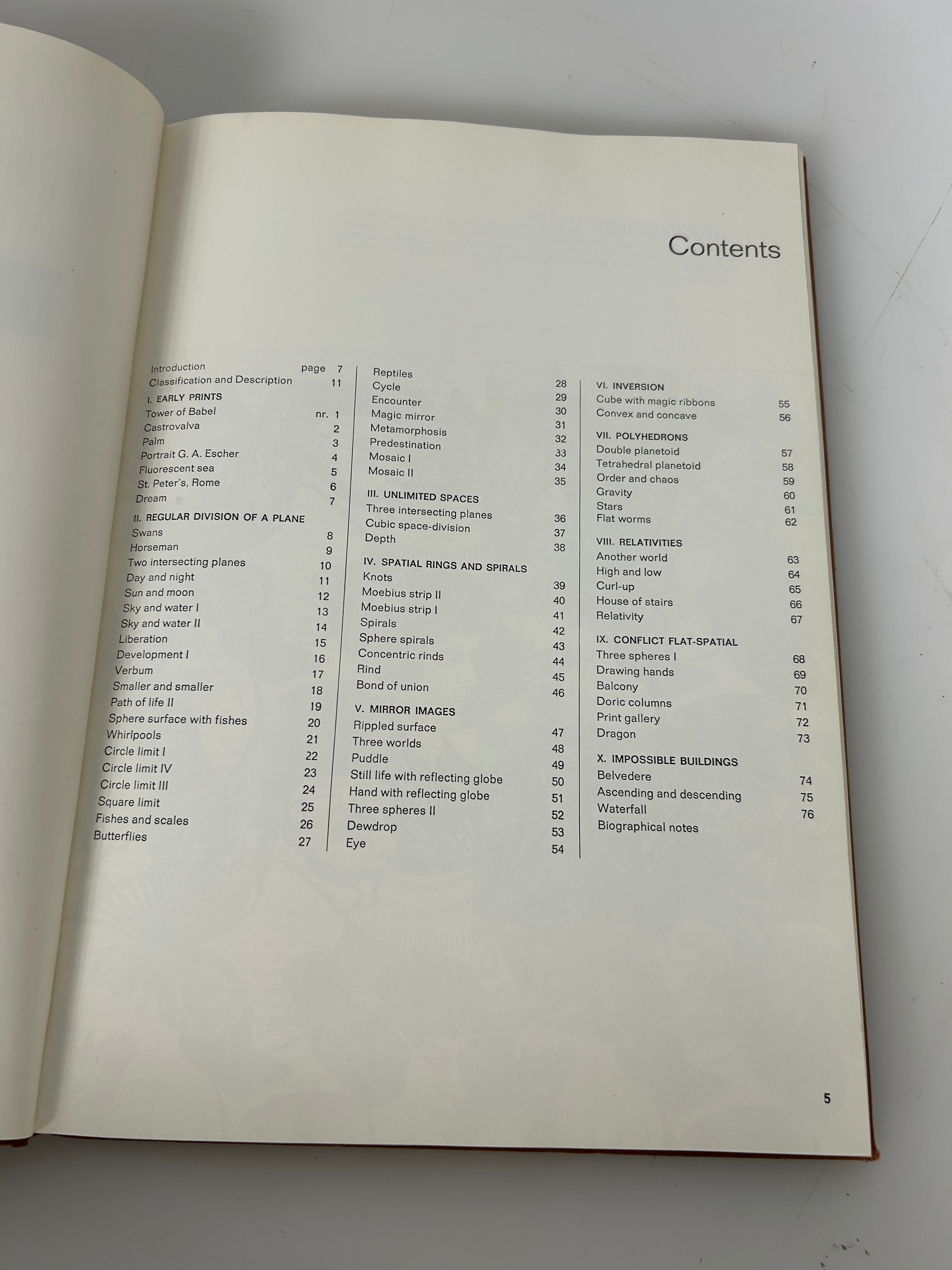 The Graphic Work of M.C. Escher Hawthorn Books 1960 HC