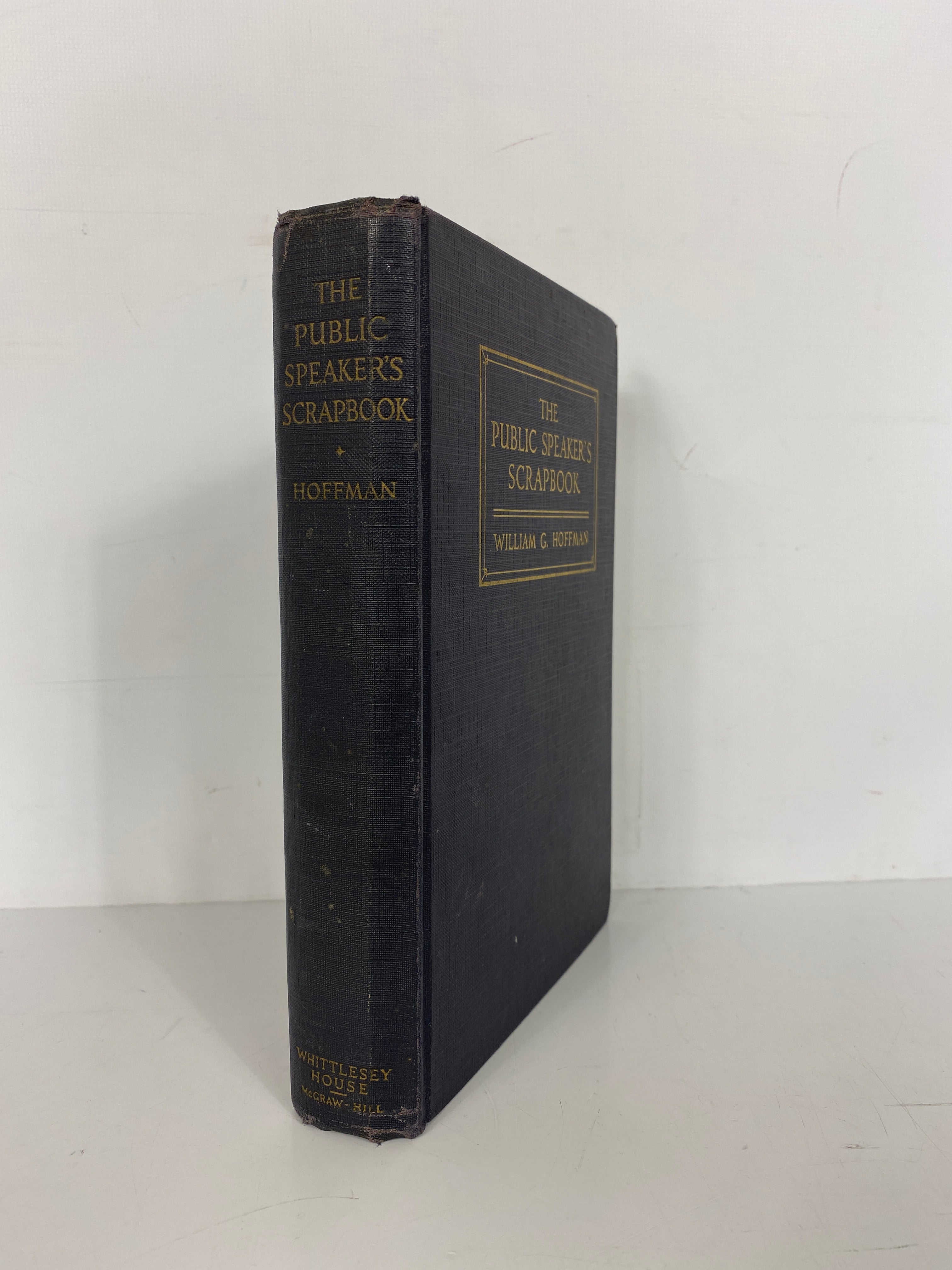 The Public Speaker's Scrapbook by Hoffman 1935 1st Edition HC