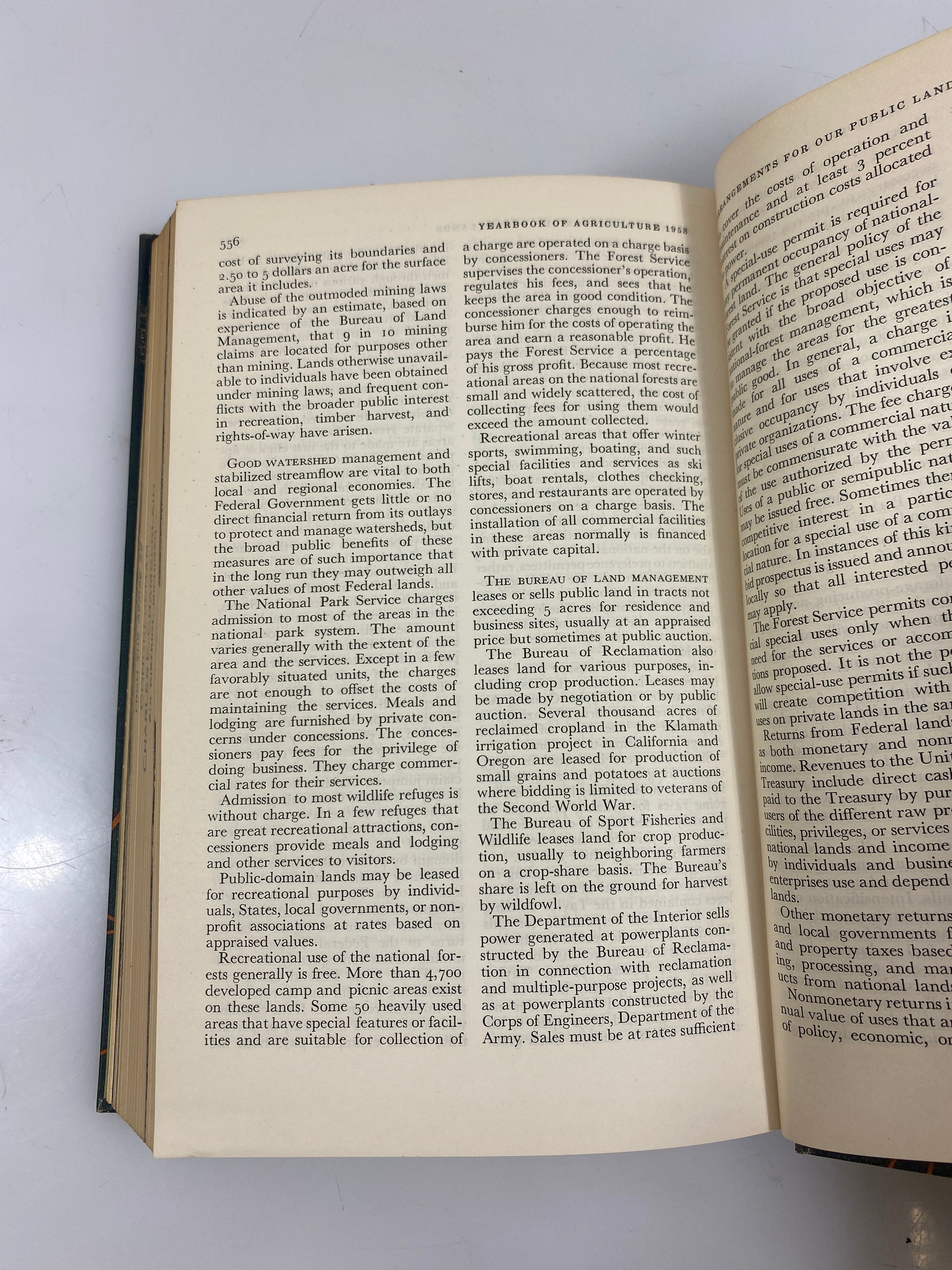 Land the Yearbook of Agriculture 1958 USDA HC