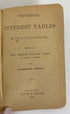 Universal Interest Tables George William Jones 1882 SC