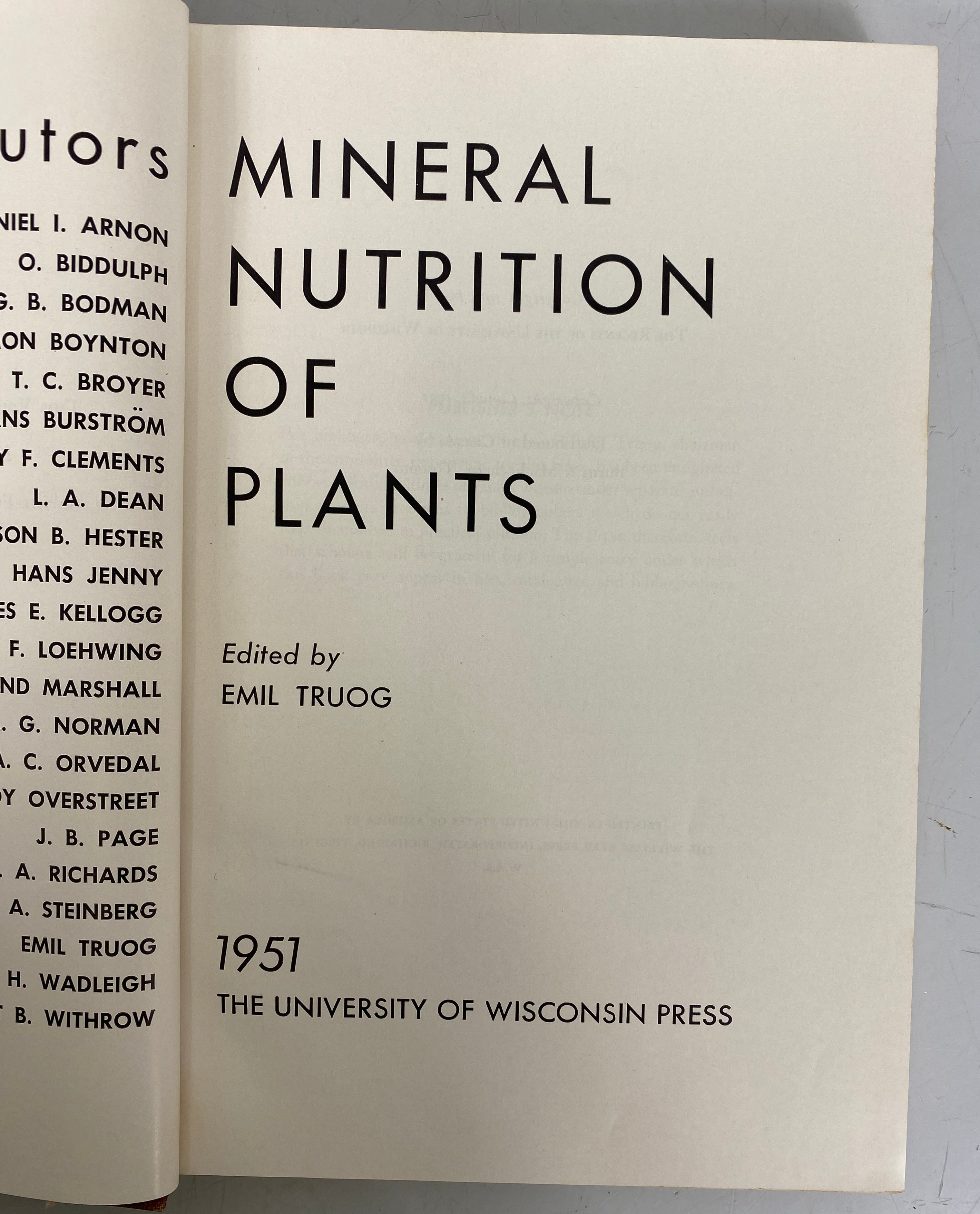 Lot of 3 Mineral Nutrition & Deficiencies in Plants 1941-51 w Color Plates