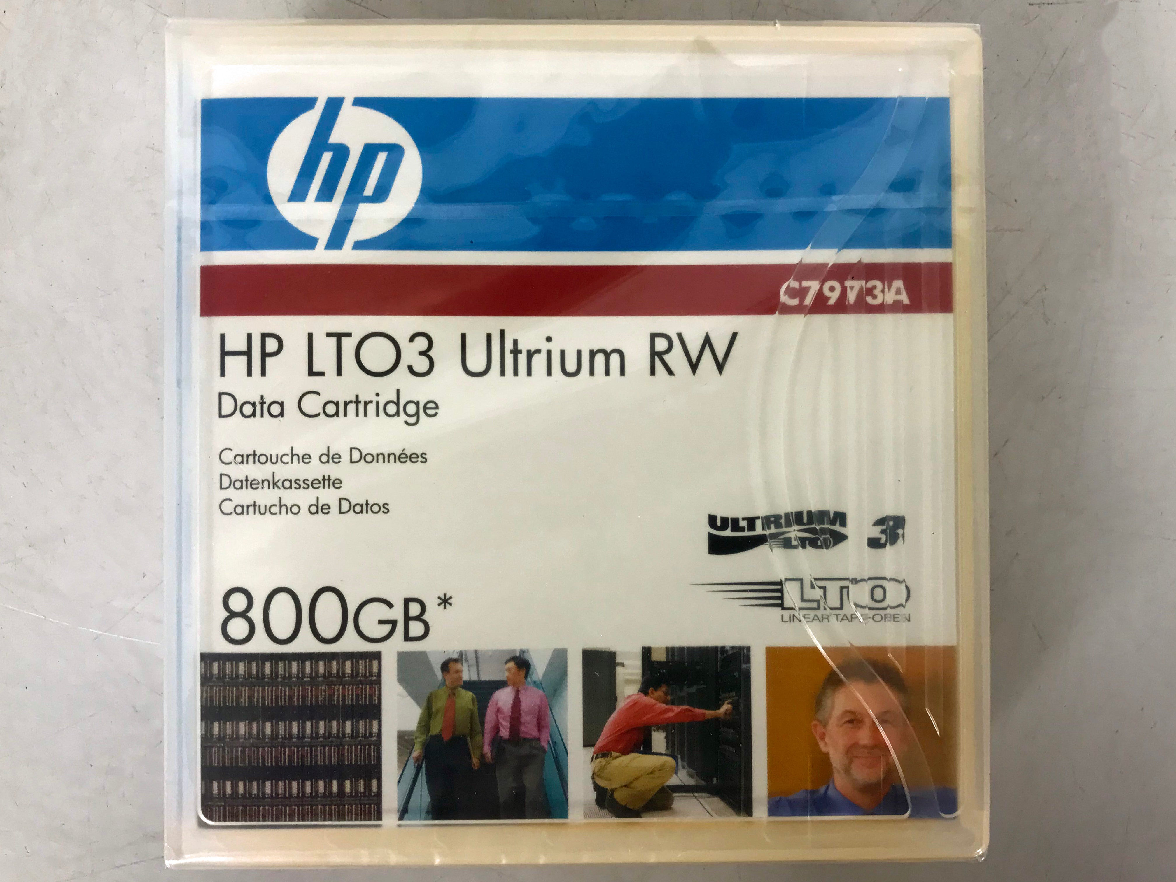 HP C7973A LTO3 Ultrium RW 800GB Data Cartridge