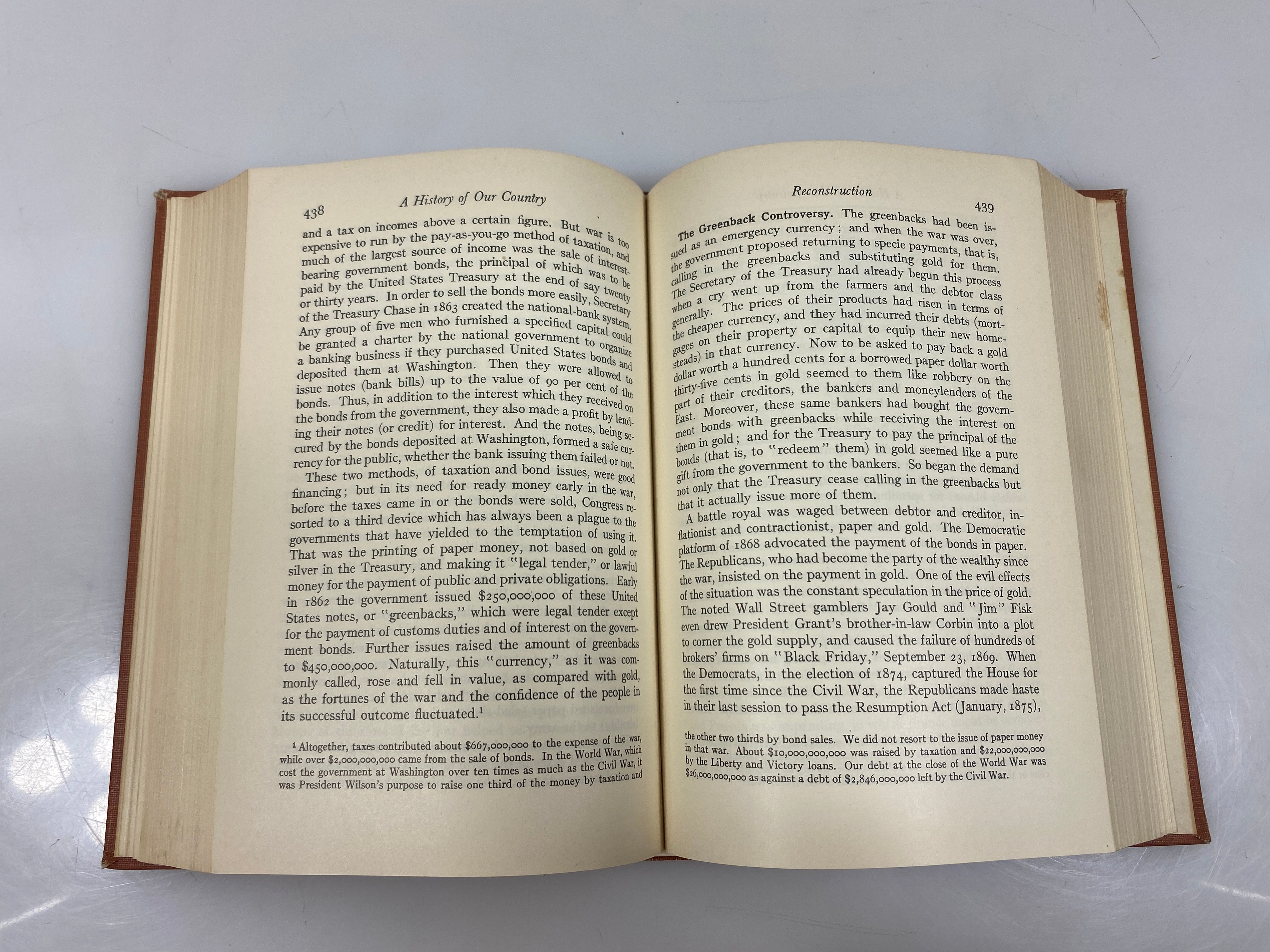 A History of Our Country by Muzzey Ginn & Company 1936 HC