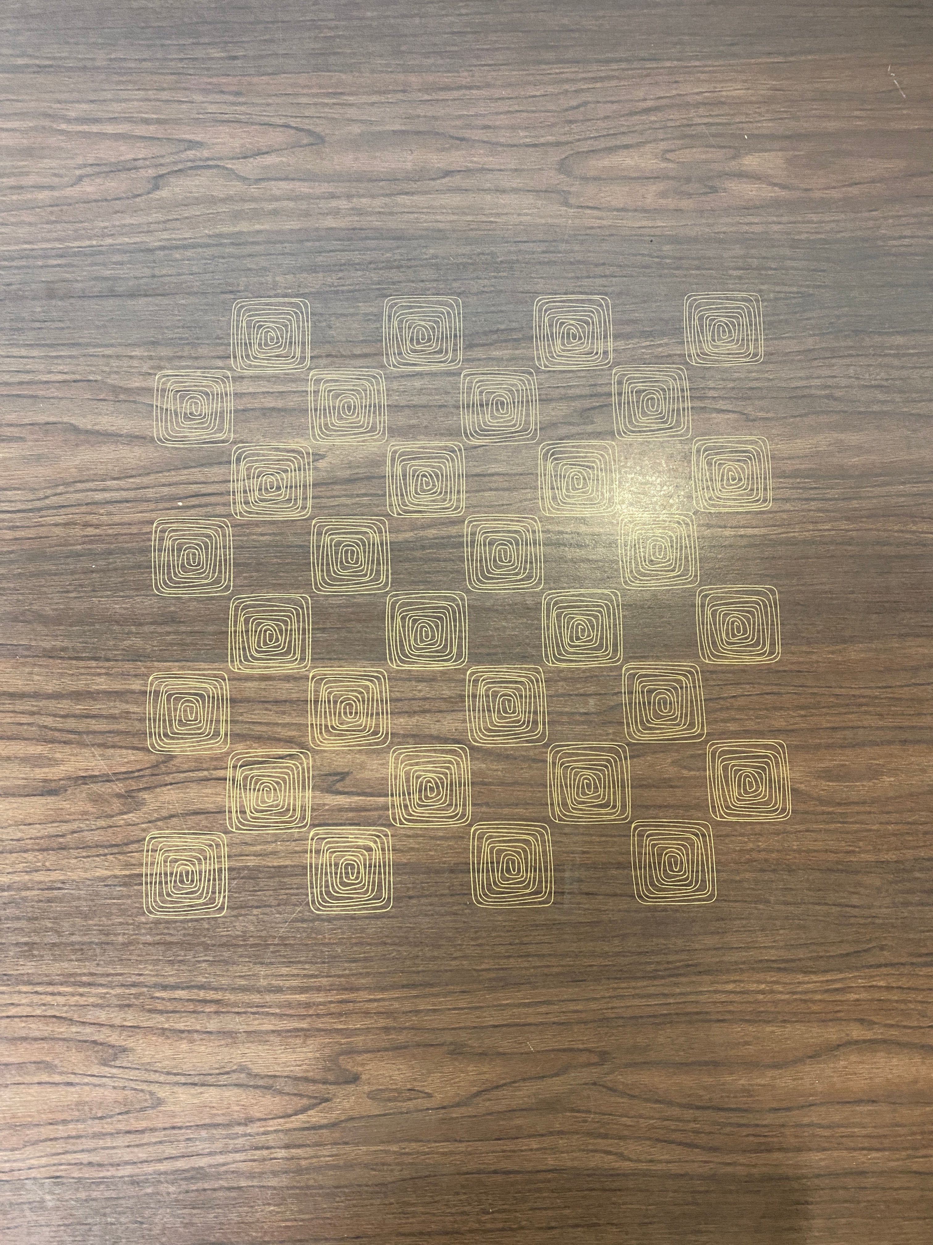 Checker Board Game Table