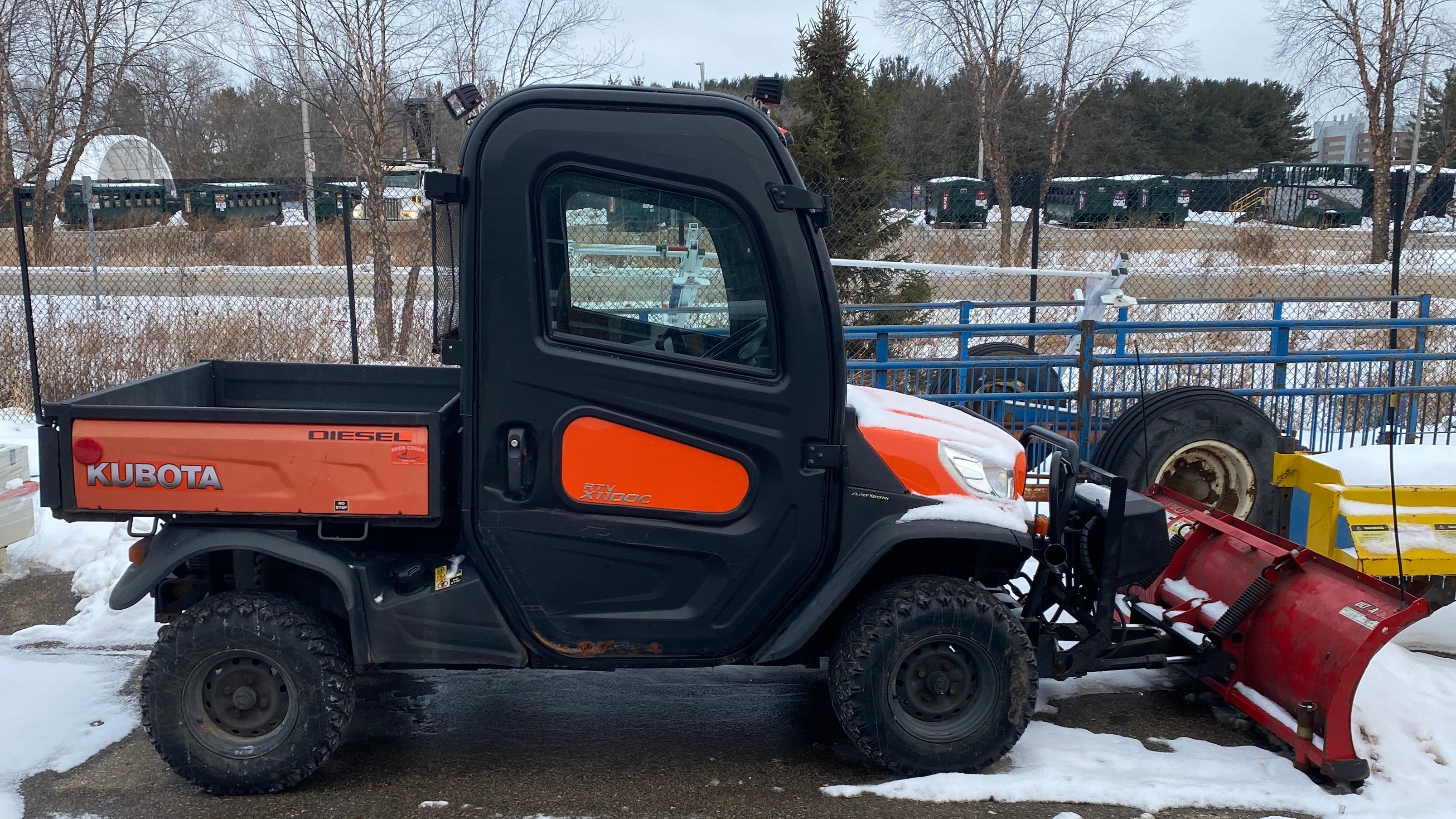 Kubota RTV-X1100C Diesel UTV w/ Ultra Finish #84930 Mounted Snow Plow
