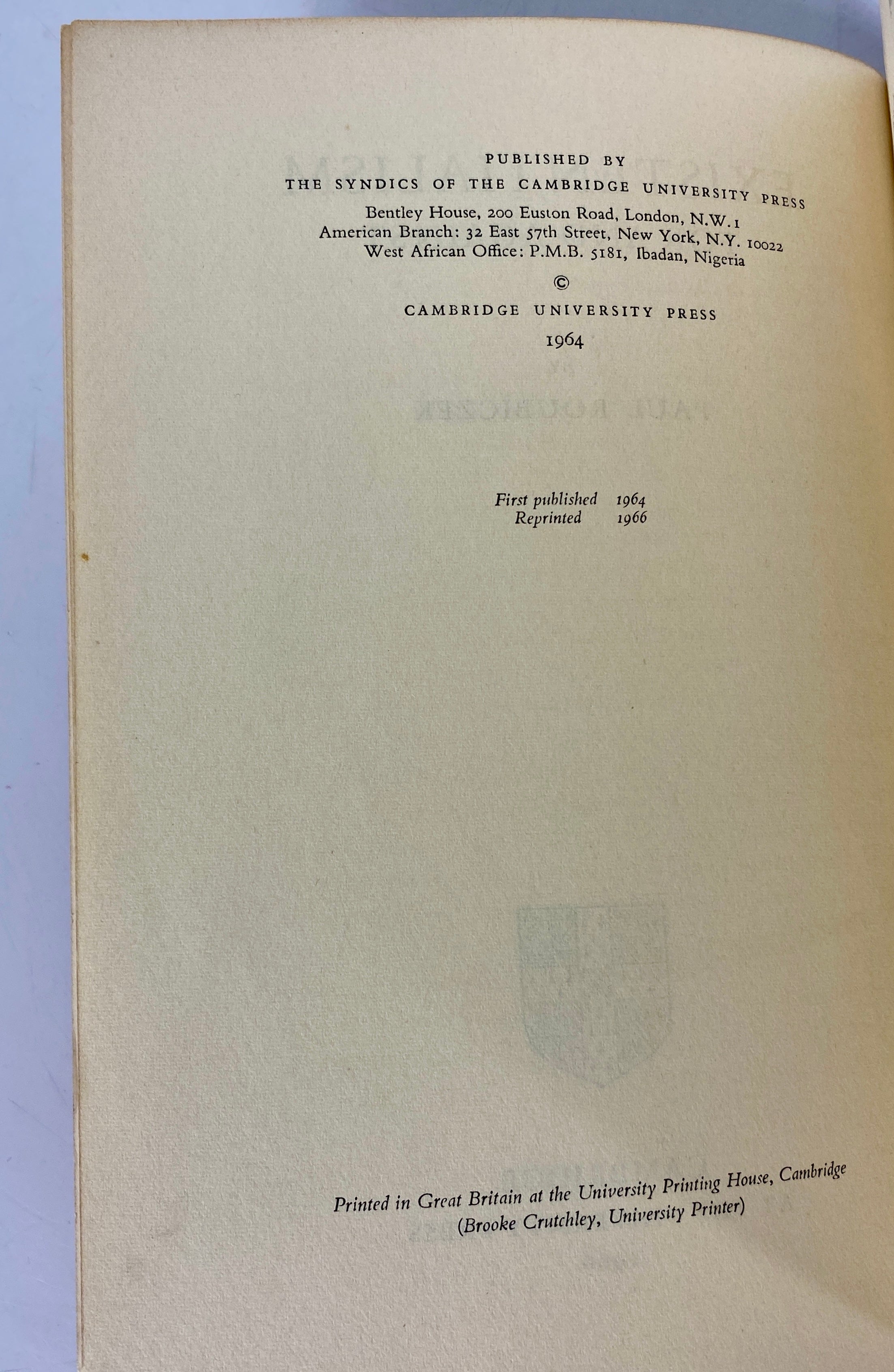 2 Vols: Existentialism For & Against/The Tragic Finale (Sartre) Vintage SC