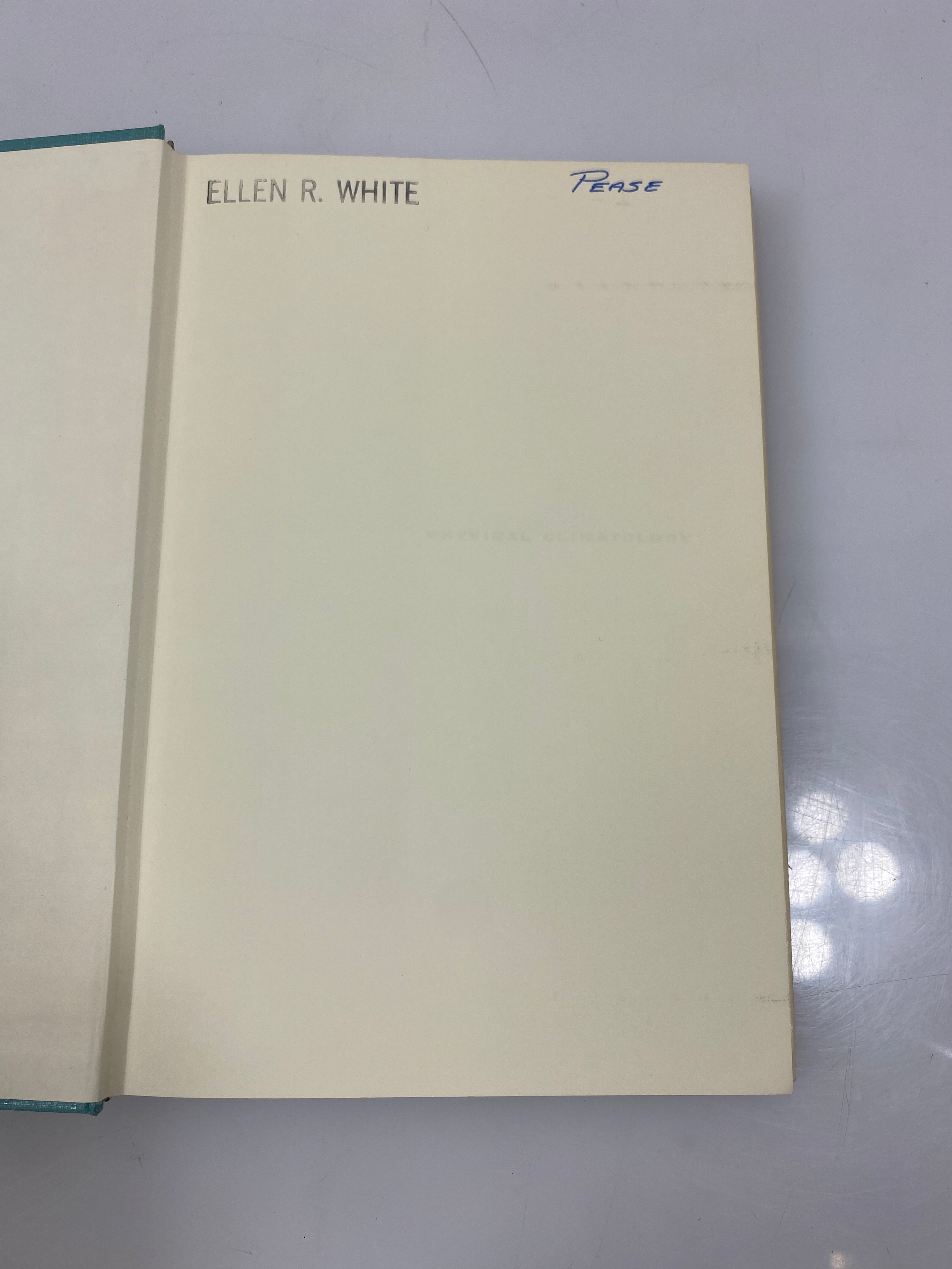 Physical Climatology by William D. Sellers 1965 HCDJ